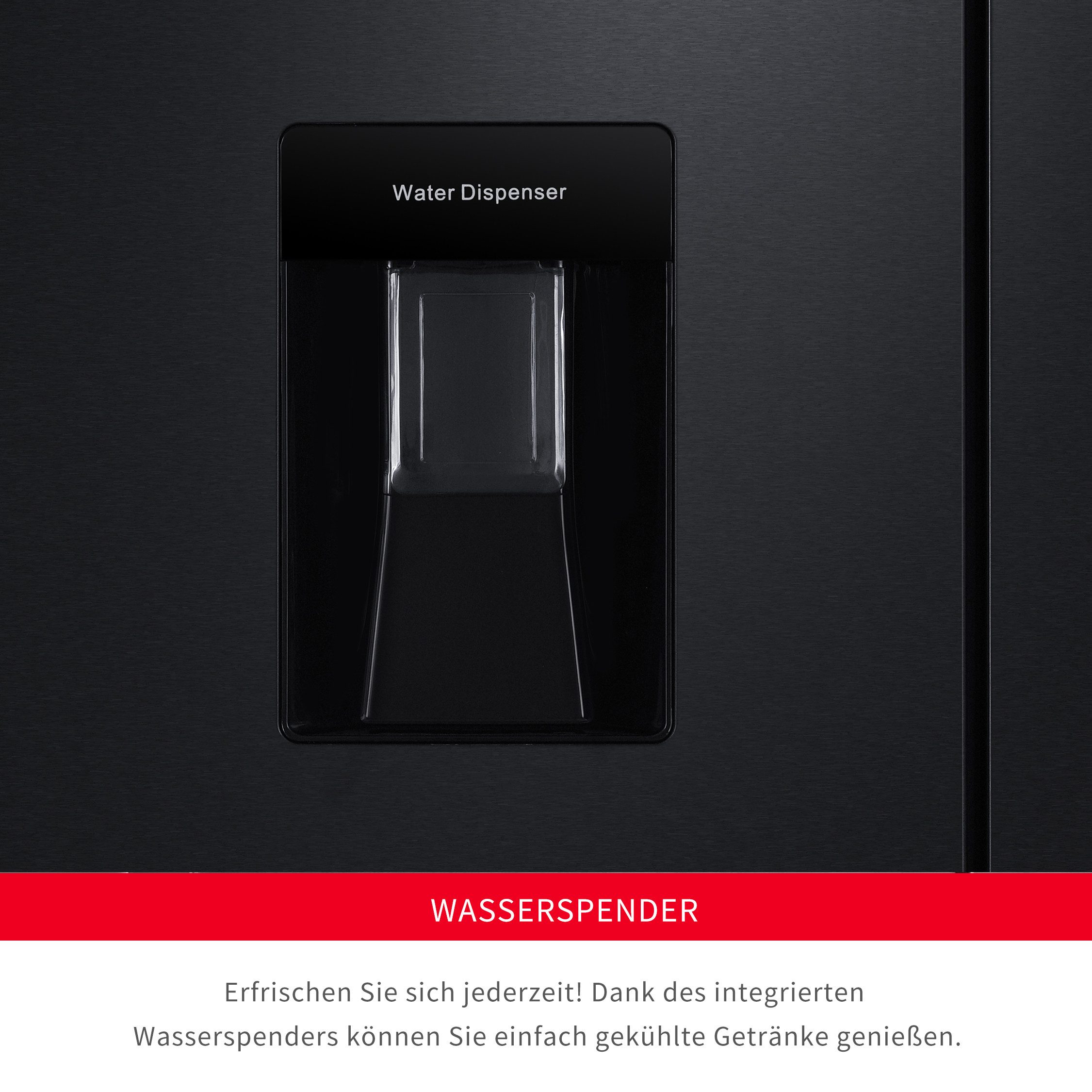 Hanseatic MultiDoor HCDC18080CWDI NoFrost, waterdispenser, display