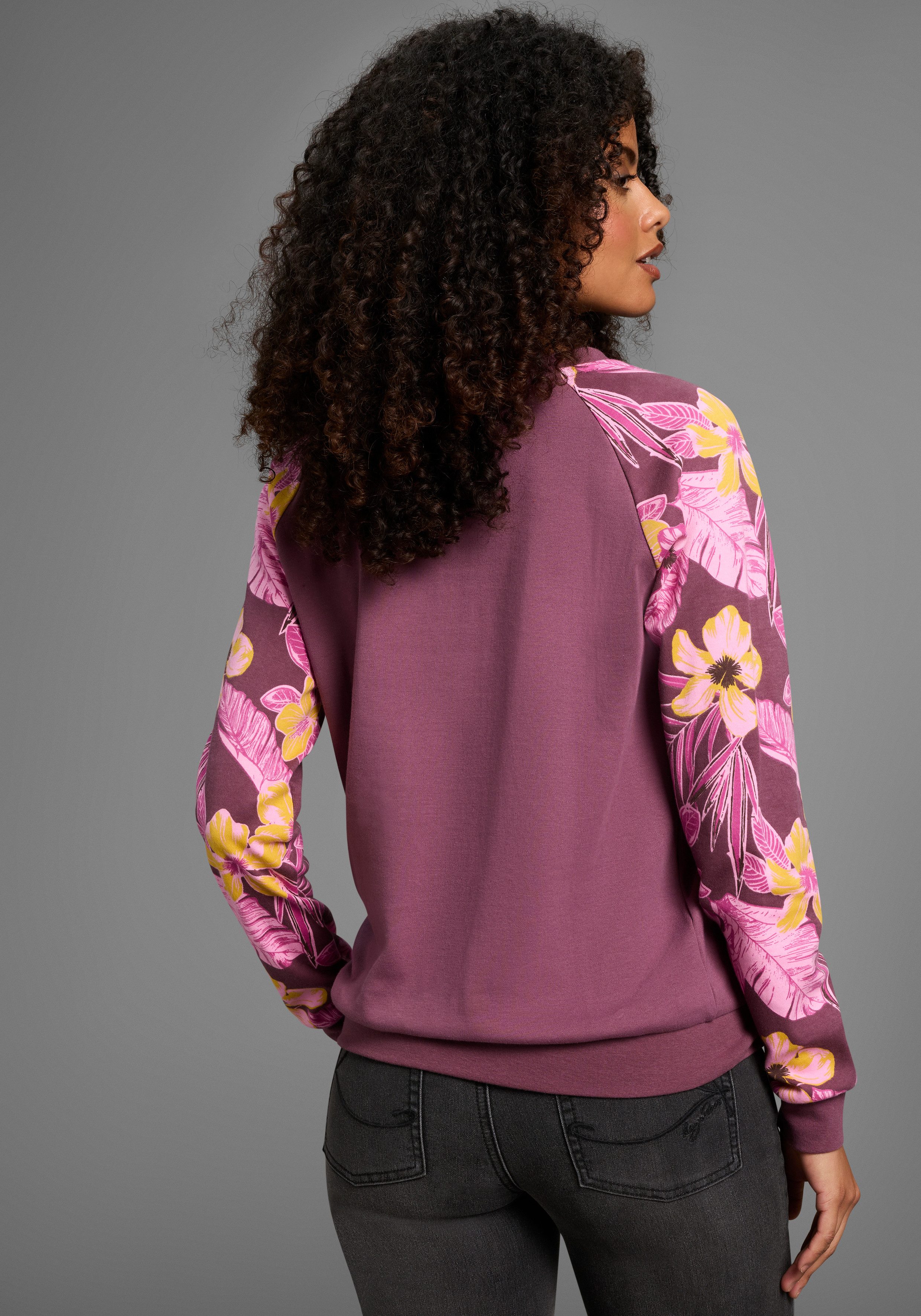 KangaROOS Sweatshirt Mouwen met bloemenprint