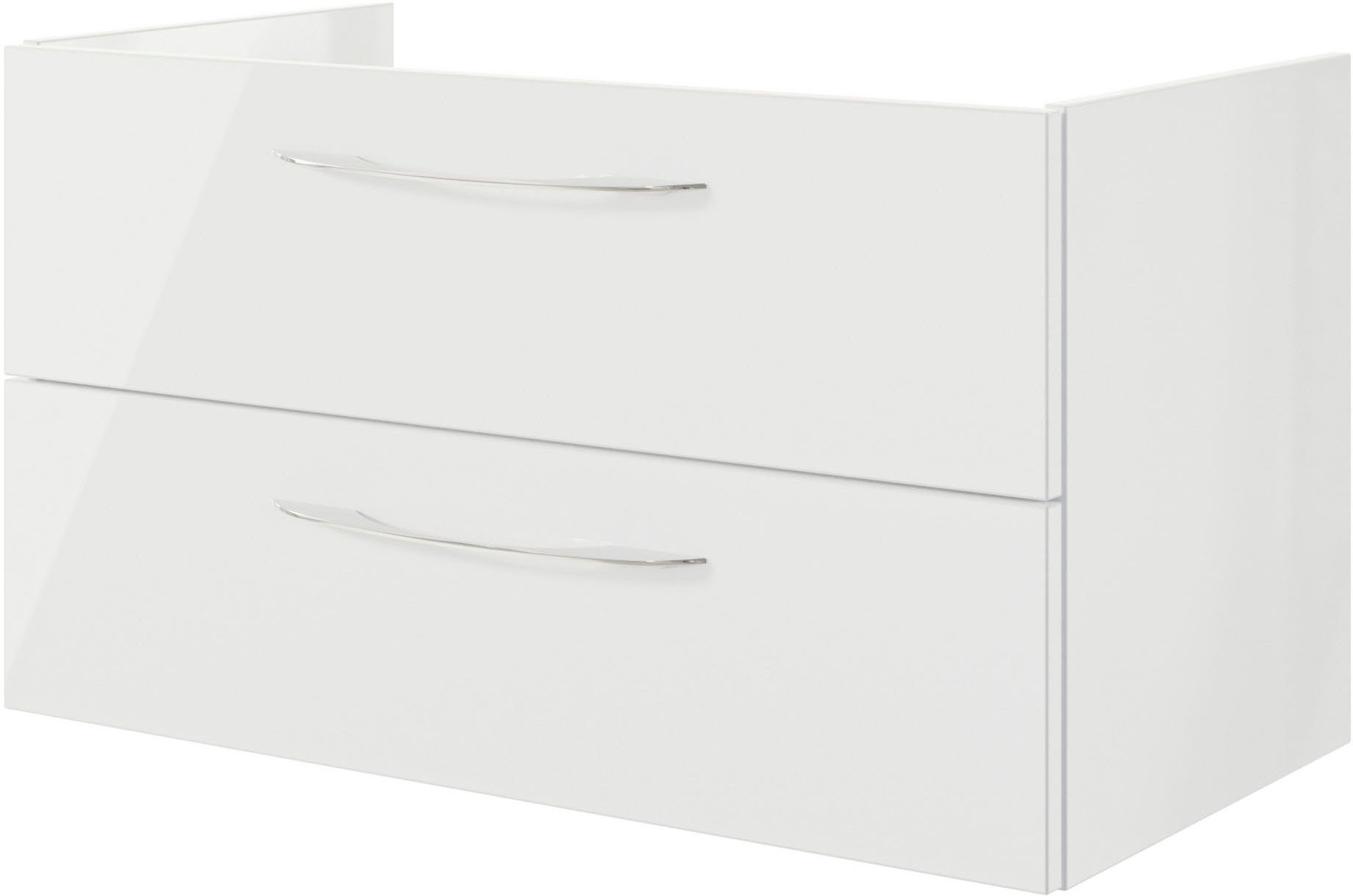 Saphir Wastafelonderkast Serie 4035 keramieken opzetwasbak met onderkast, 118 cm breed