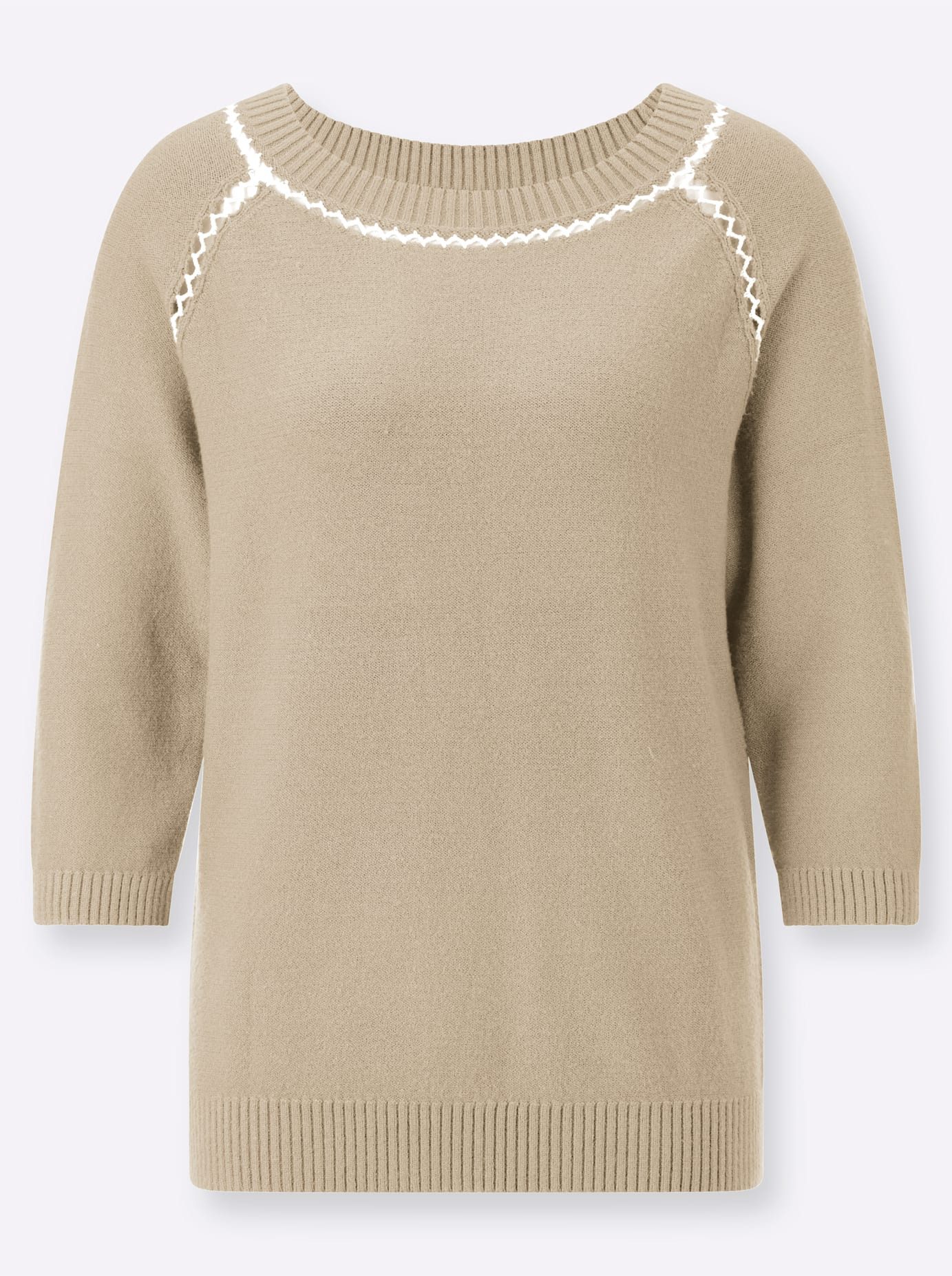 Classic Inspirationen Trui met 3 4 mouwen 3 4-mouw-pullover