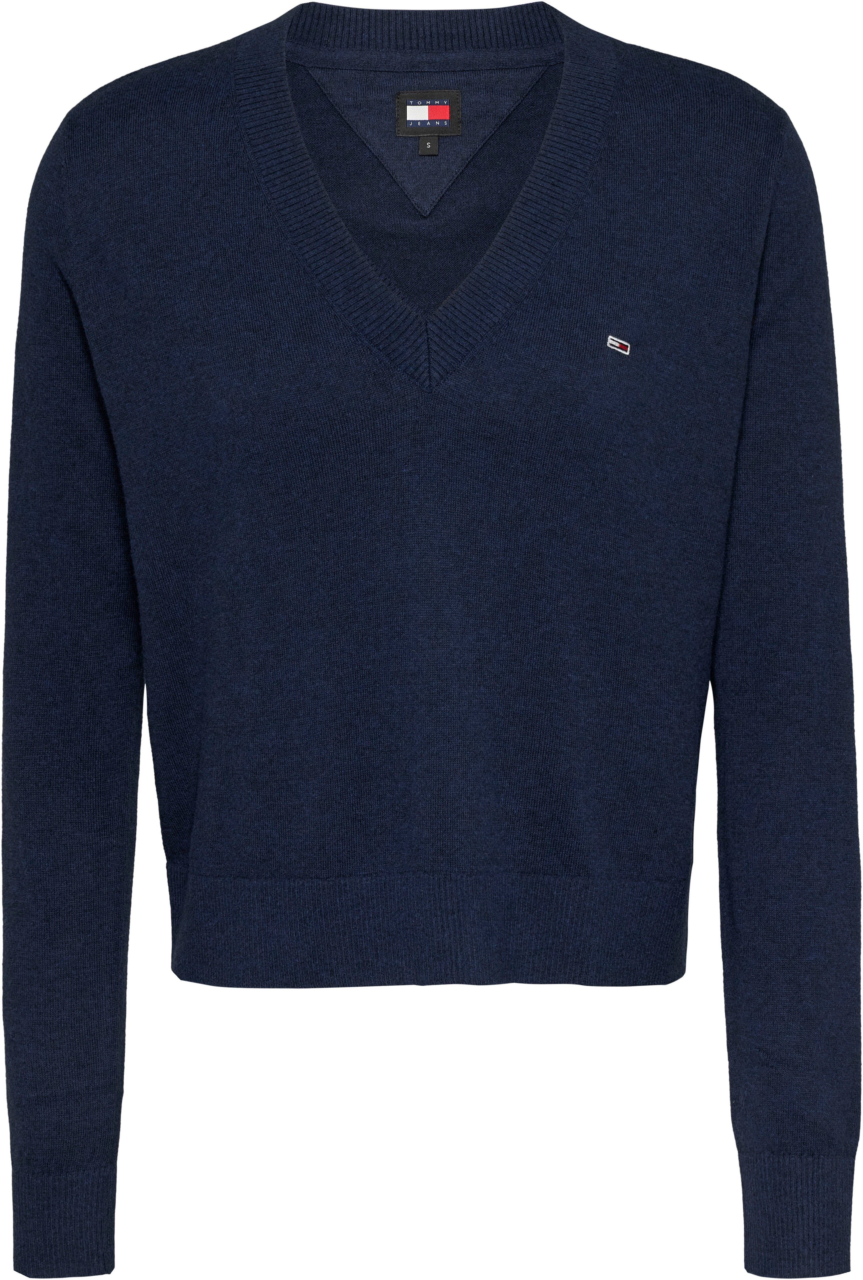 TOMMY JEANS Gebreide trui TJW ESSENTIAL VNECK SWEATER EXT