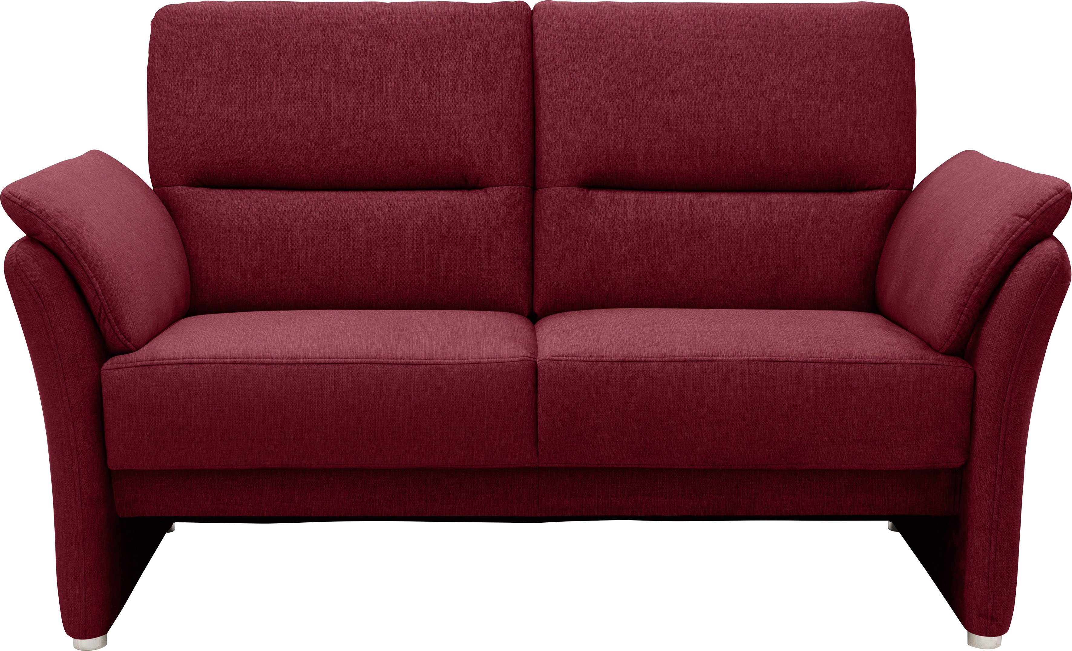 DOMO collection 2-zitsbank Pina, smalle armleuningen, met bonellvering, compact & elegant