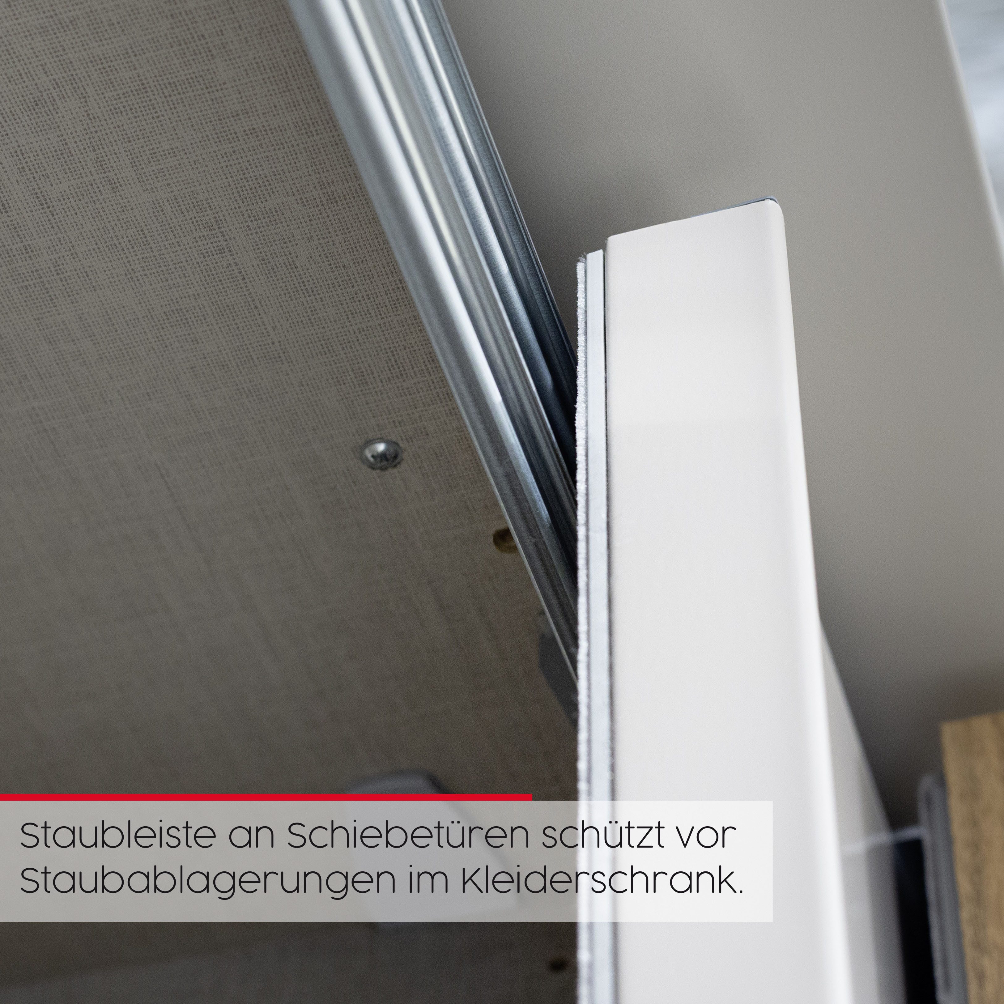 rauch Schuifdeurkast Kledingkast kast garderobe slaapkamerkast SCALE-LINE edel uiterlijk met buikband in corpuskleur spiegelfront made in germany