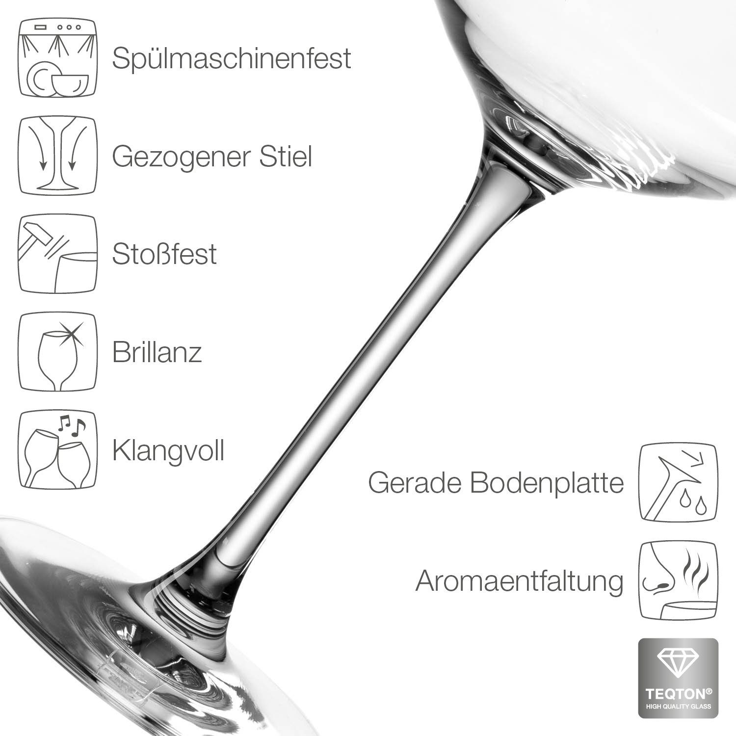 LEONARDO Wittewijnglas Puccini (set, 6-delig)