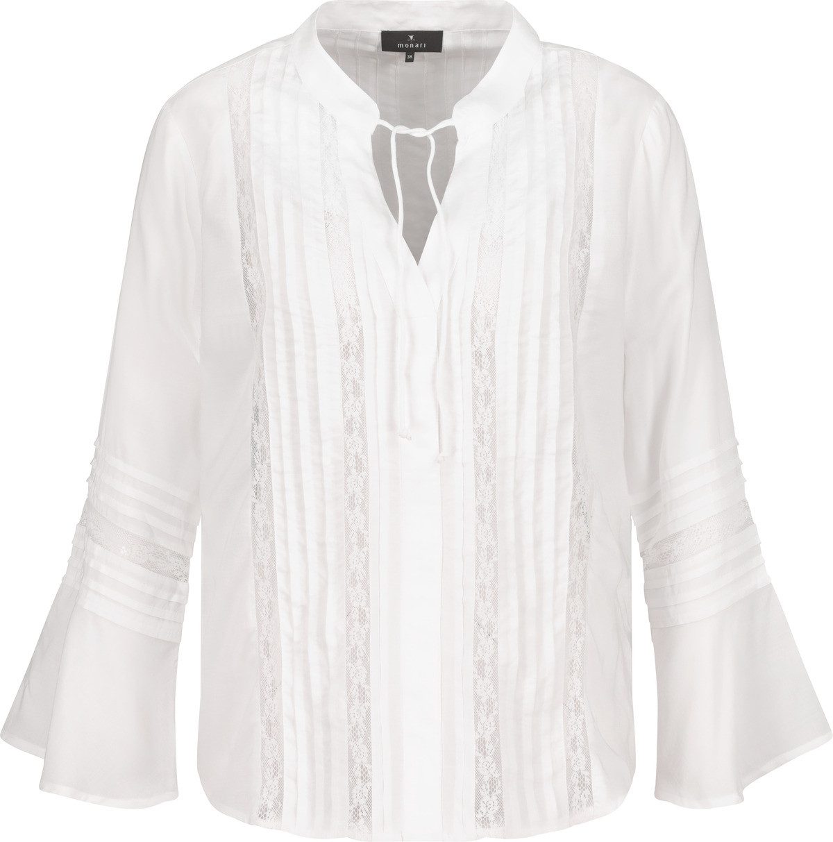 Monari Kanten blouse Met V-hals