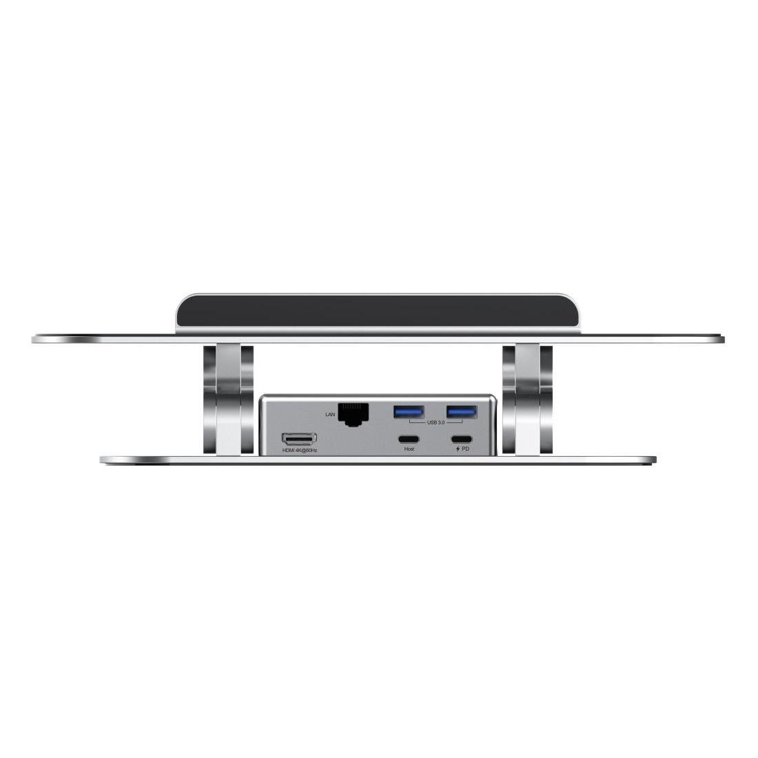 Rapoo Laptop standaard Laptopstandaard met 5-in-1 USB-C multiport adapter