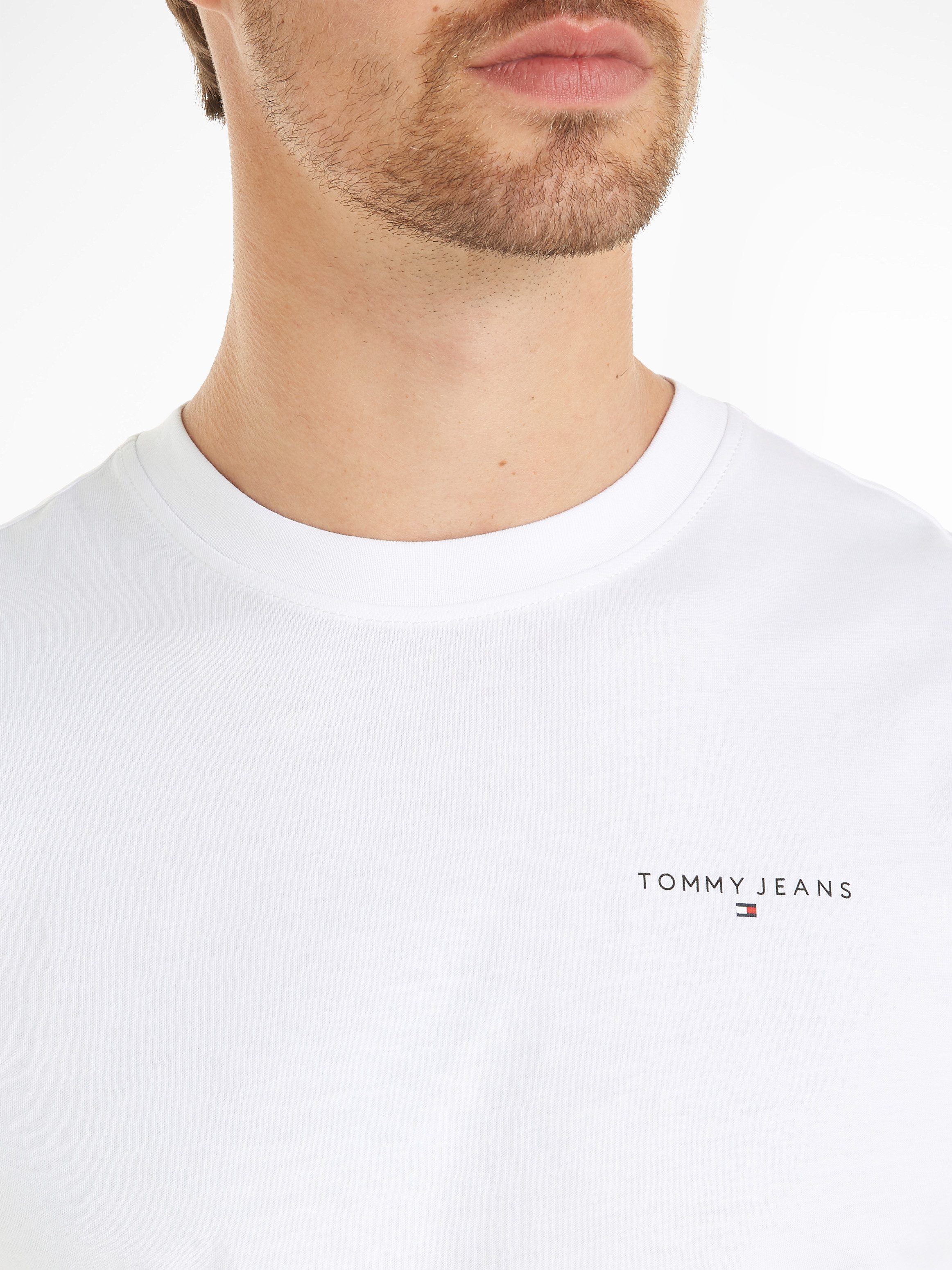 TOMMY JEANS T-shirt TJM SLIM LINEAR CHEST TEE EXT