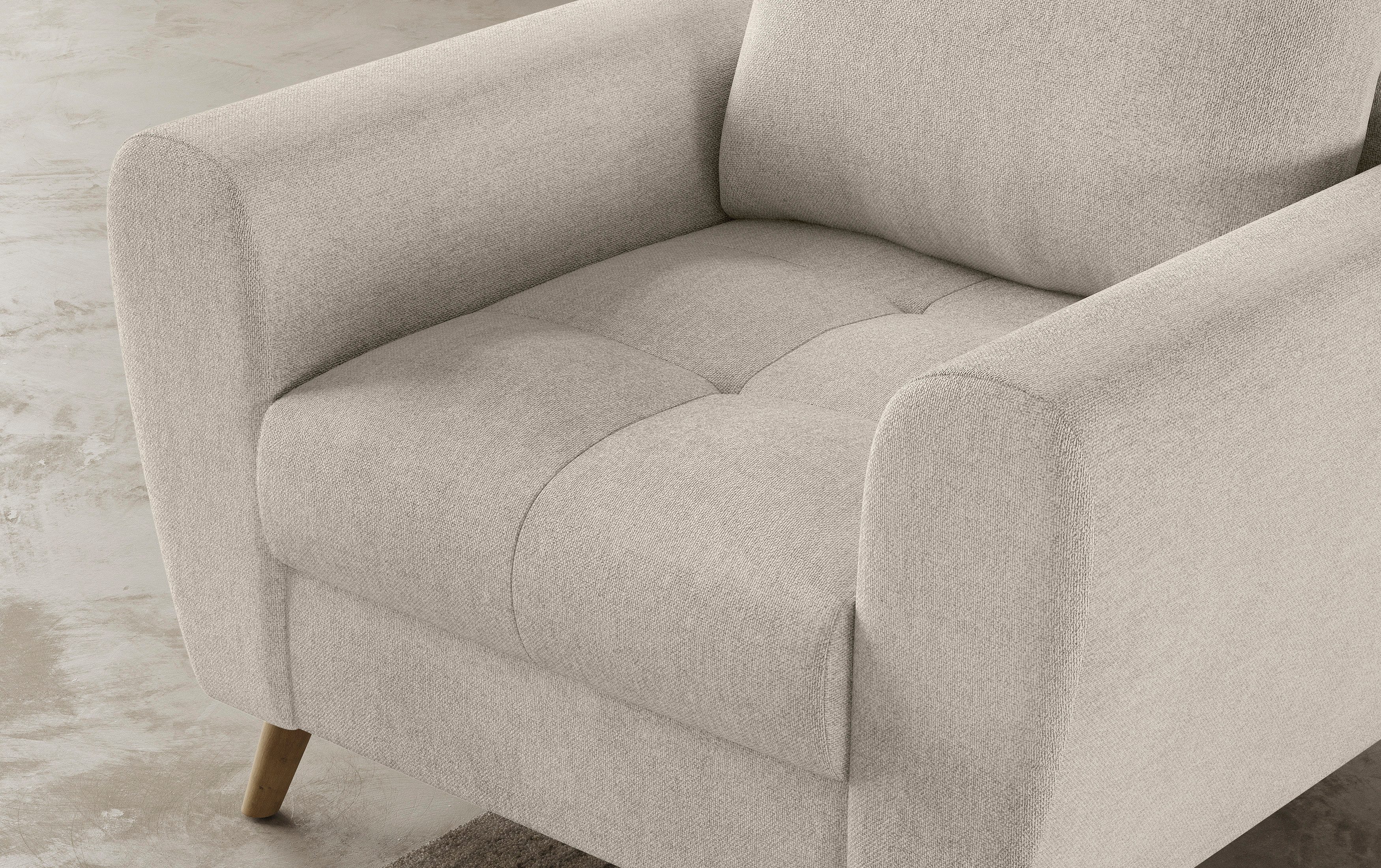 Mr. Couch Fauteuil Blackburn II Passend bij de set, met koudschuimvering tot 140 kg belastbaar