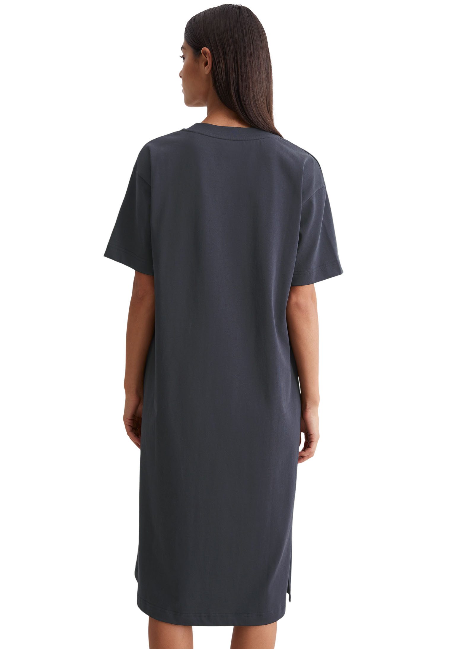 Marc O'Polo Nachthemd Heavy Jersey-Woven met hoge zijnaad-splitten