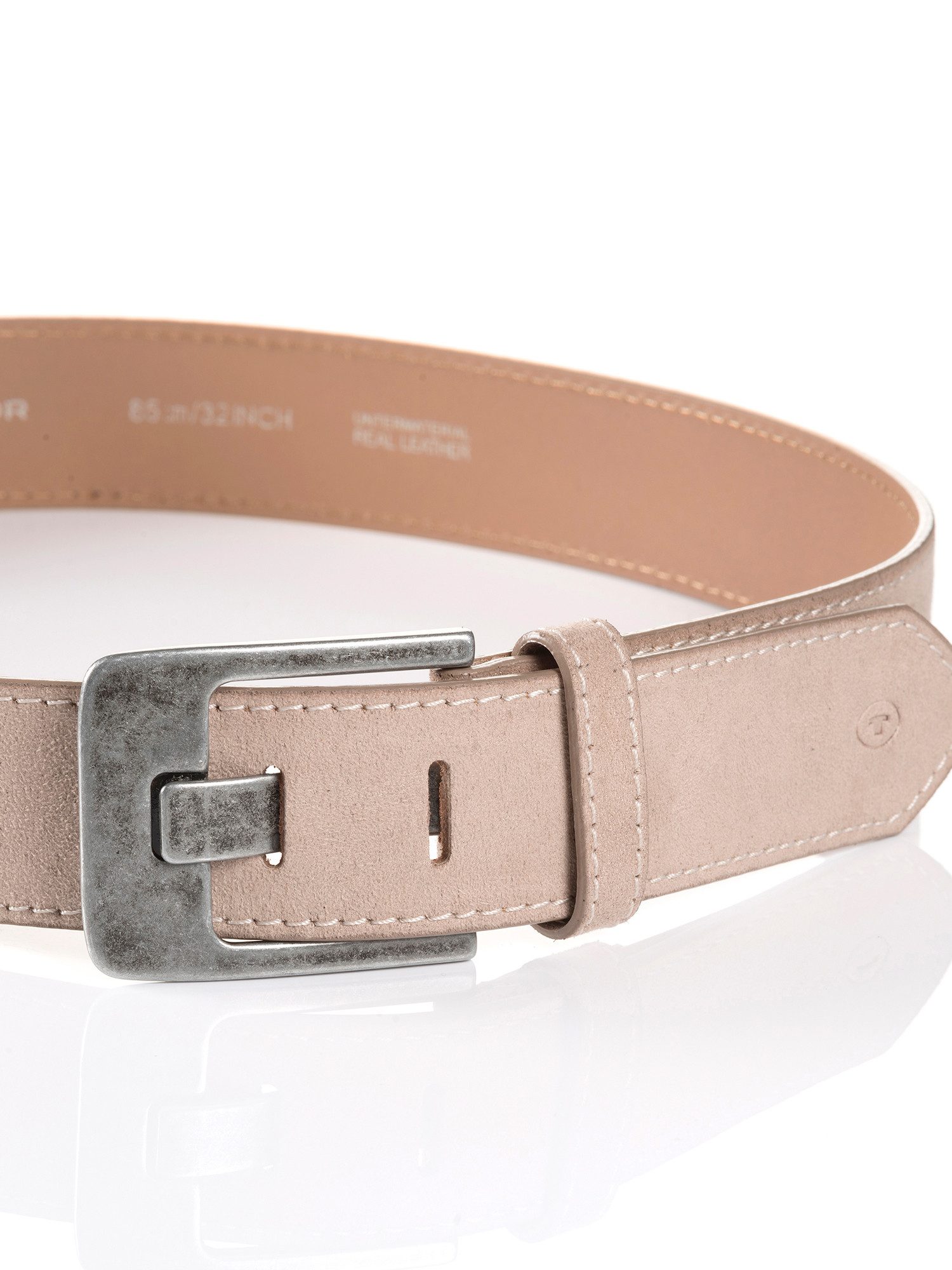 Tom Tailor Leren riem TTLUCY 4 cm brede damengordel, casual en jeanslook