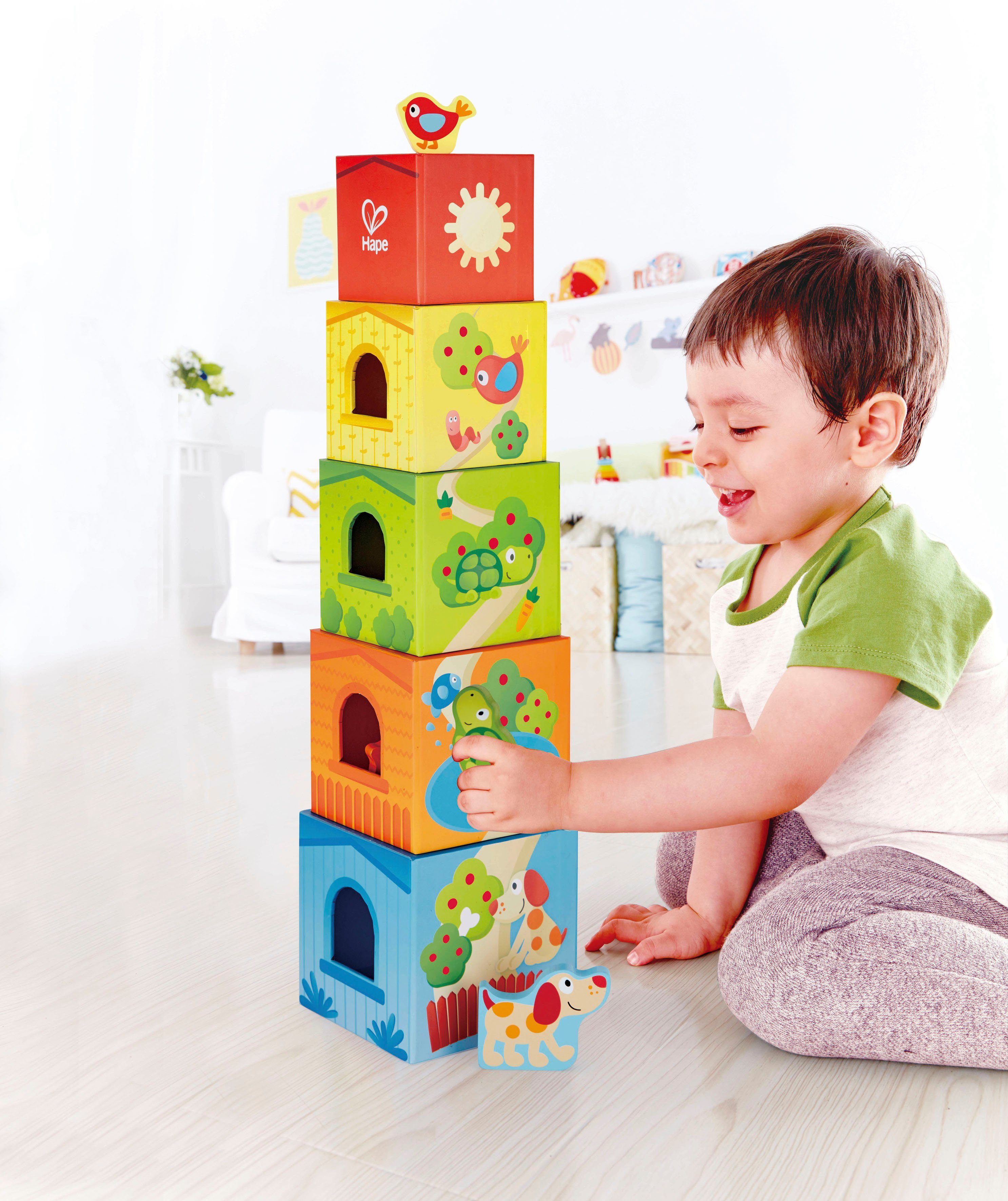 Hape Stapelspeelgoed Pepe&Friends stapeltoren