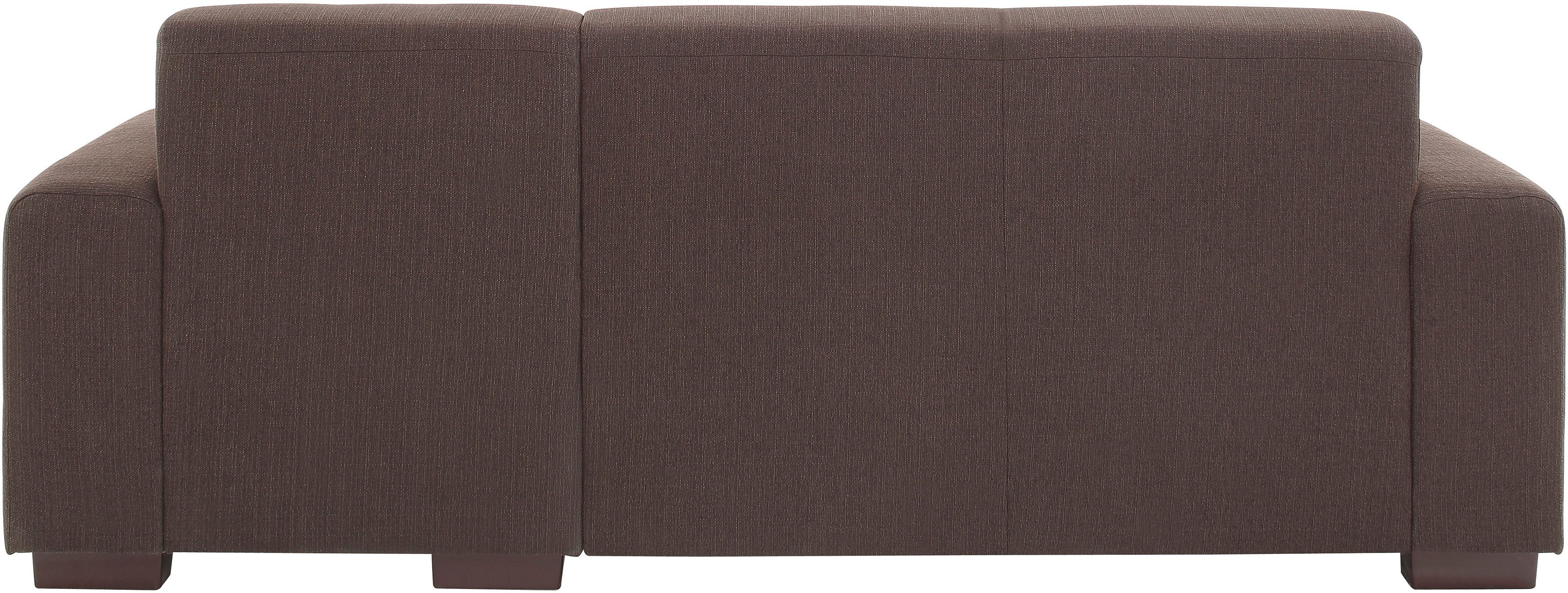 Home affaire Hoekbank BORNHOLM L-vorm met chaise longue, afmetingen B/D/H: 234/162/85 cm Recamiere links of rechts bestelbaar, golfvering, inclusief 2 kussens