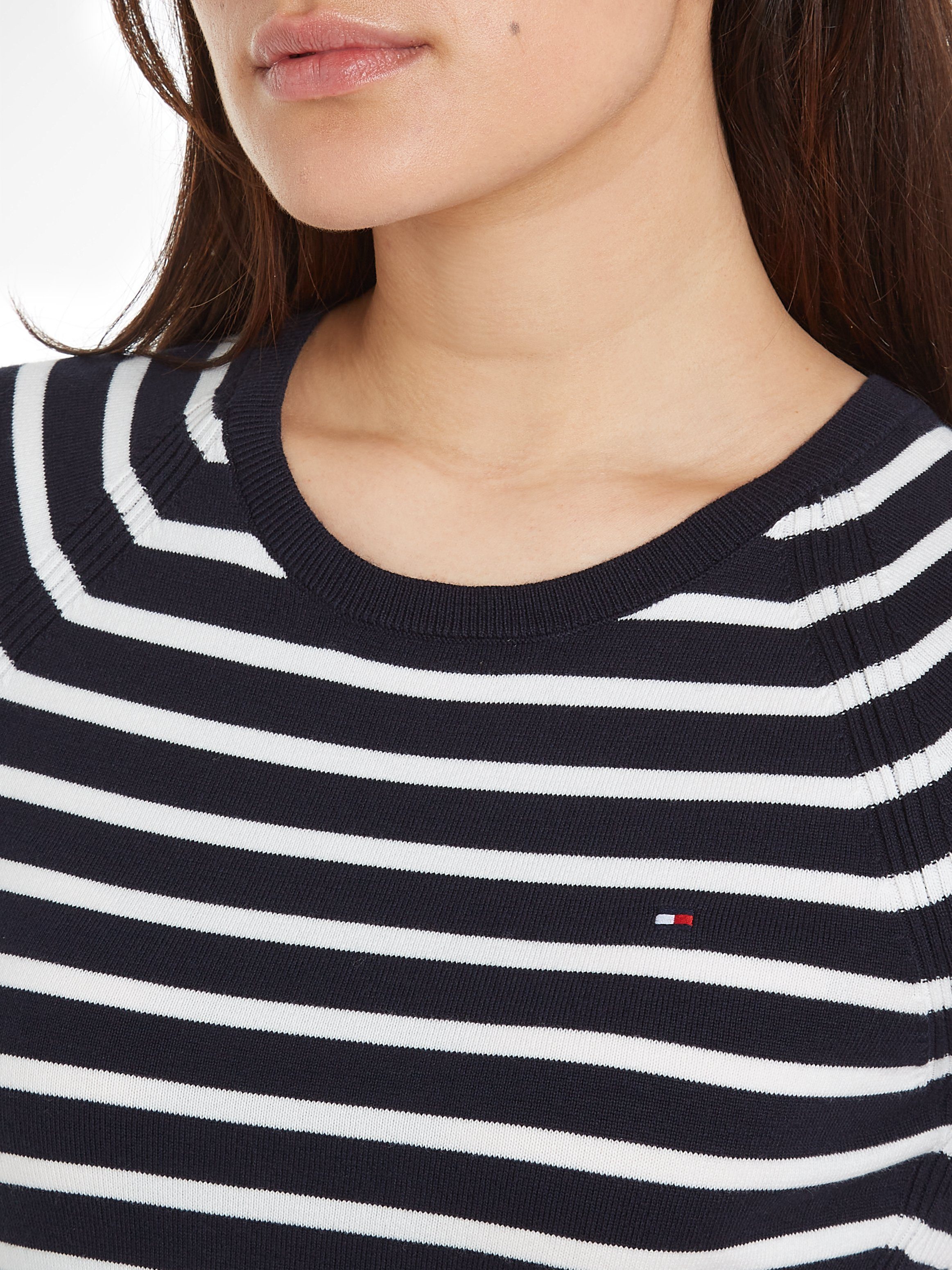Tommy Hilfiger Jerseyjurk CO JERSEY STITCH F&F DRESS met logoborduursel op borsthoogte