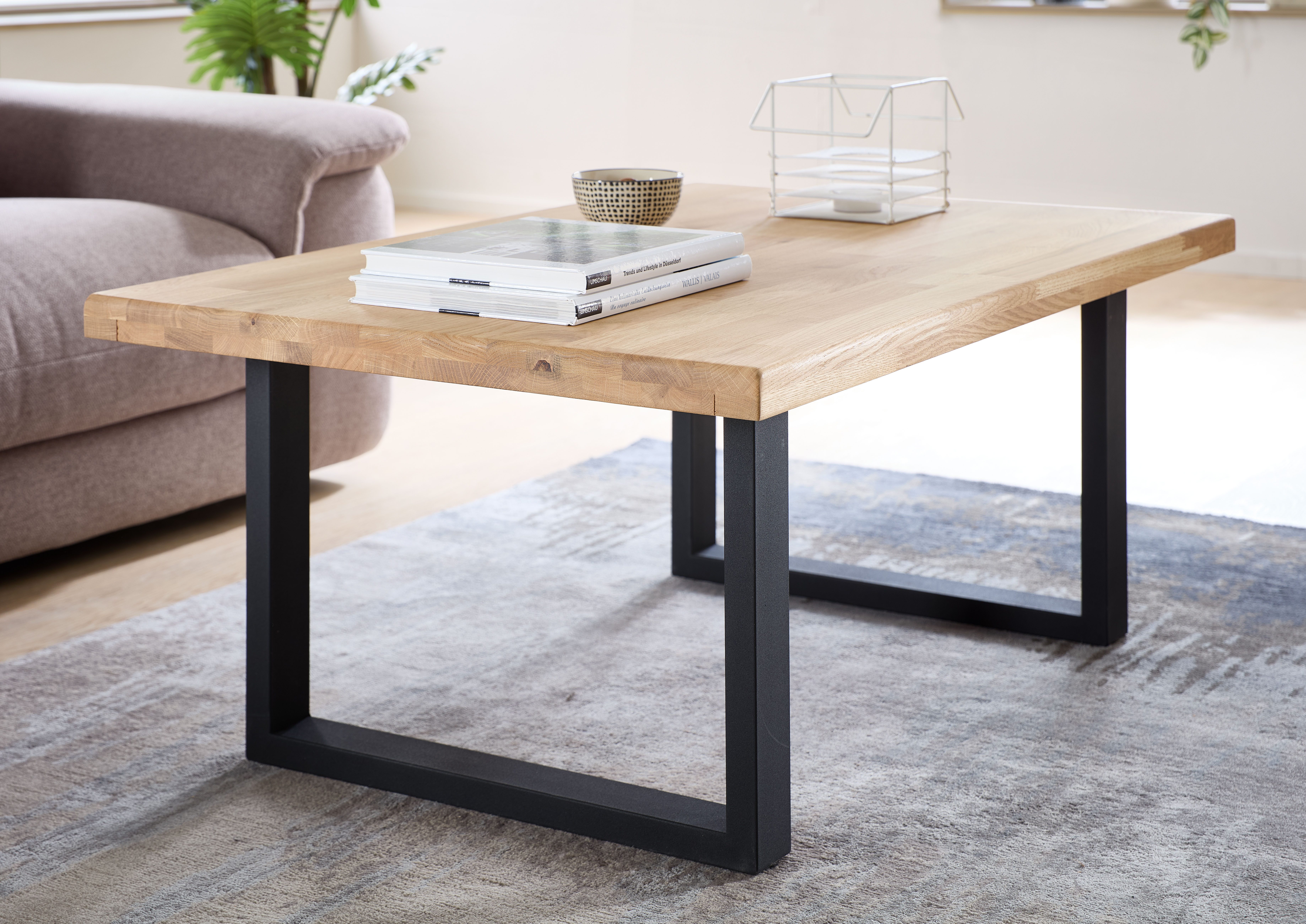 Stolkom Salontafel Chris salontafel eik massief hout, BxHxD 110x47x70 cm