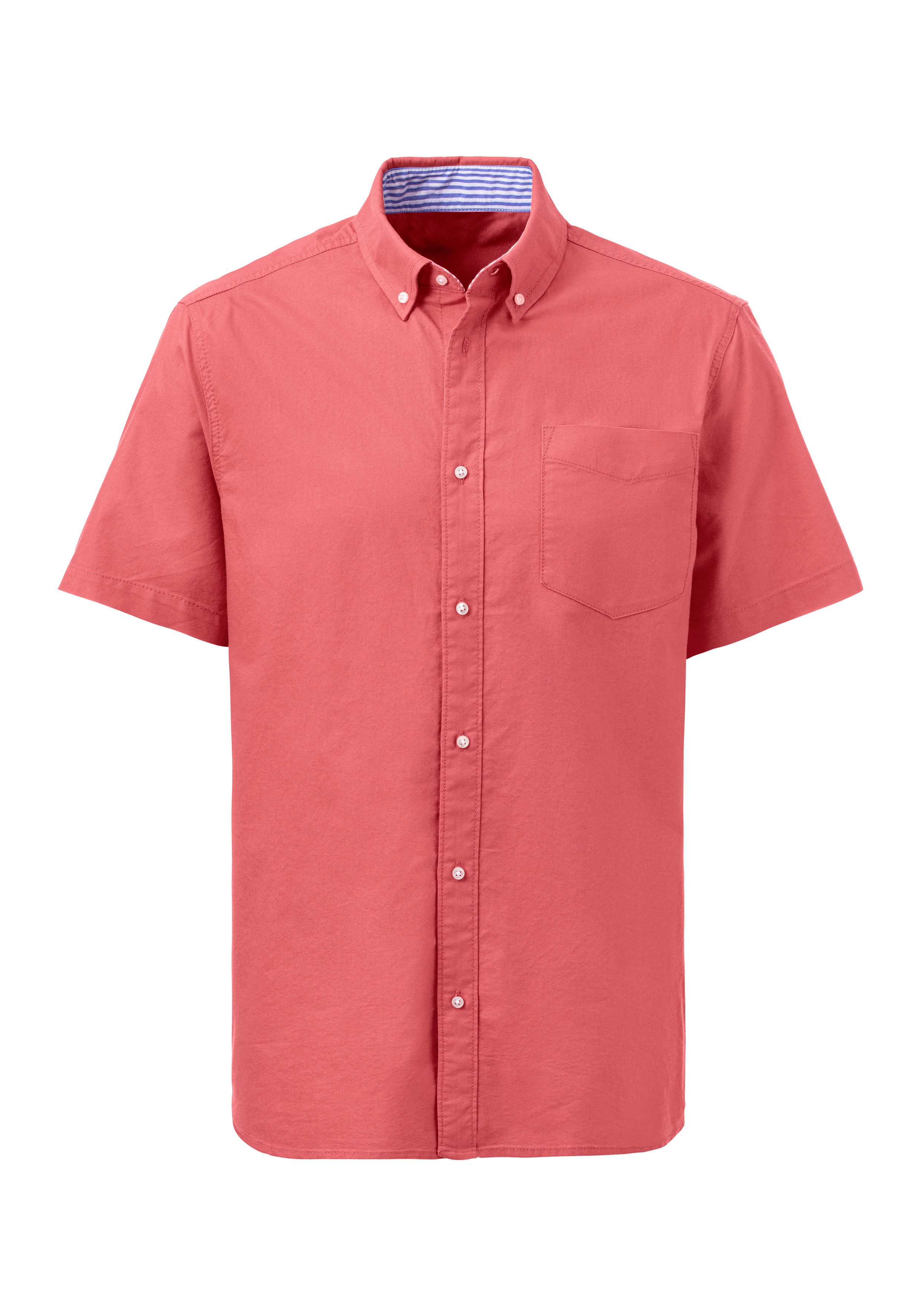 H.I.S Overhemd met korte mouwen Regular fit met button-down kraag, 100% katoen