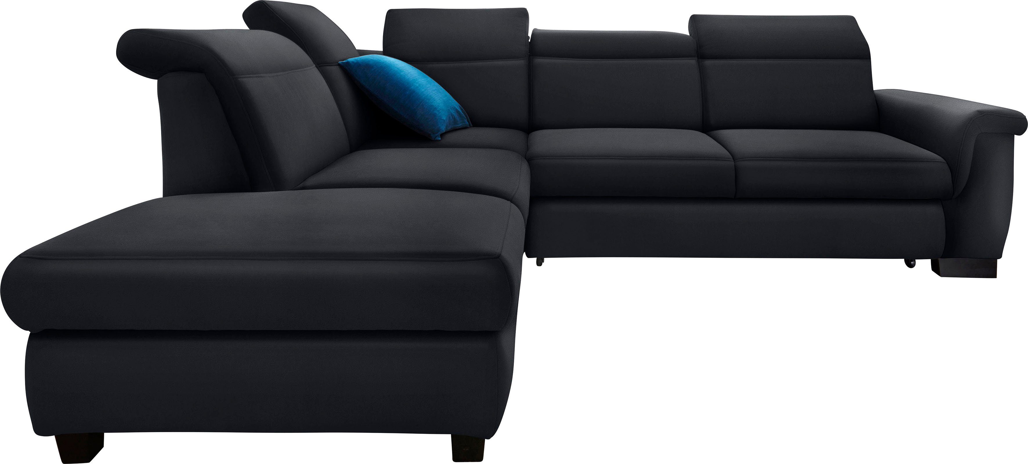 DOMO collection Hoekbank Sully comfortabel sofa, OTTOs Choice, L-vorm naar keuze met slaapfunctie en hoofd- resp. verstelbare rugleuning