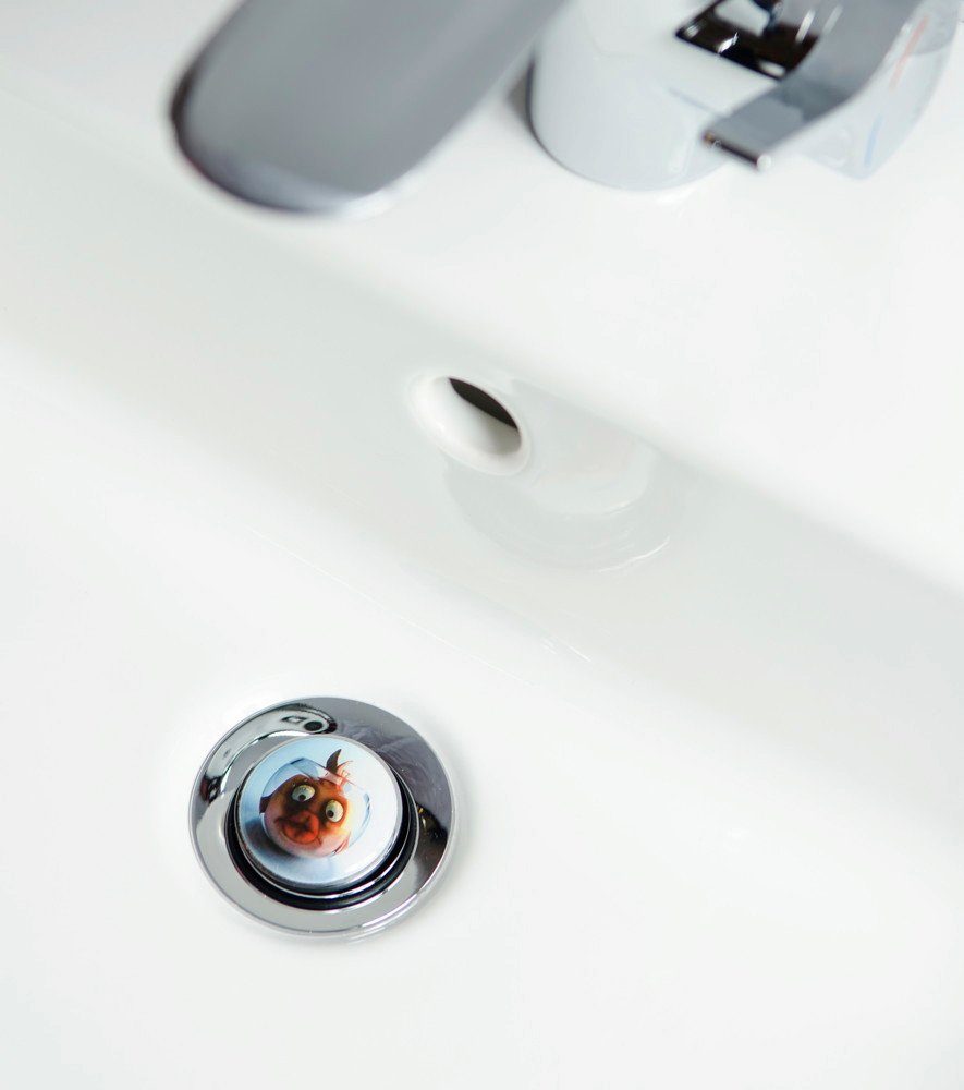 Sanilo Set badkameraccessoires Goudvis bestaand uit toiletzitting, badmat en wastafelplug (complete set, 3-delig)