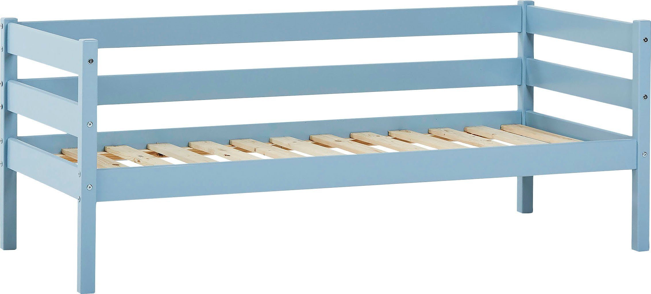 Hoppekids 1-persoonsledikant ECO Comfort kinderbed, massief grenenhout, tienerbed inclusief lattenbodem (set)