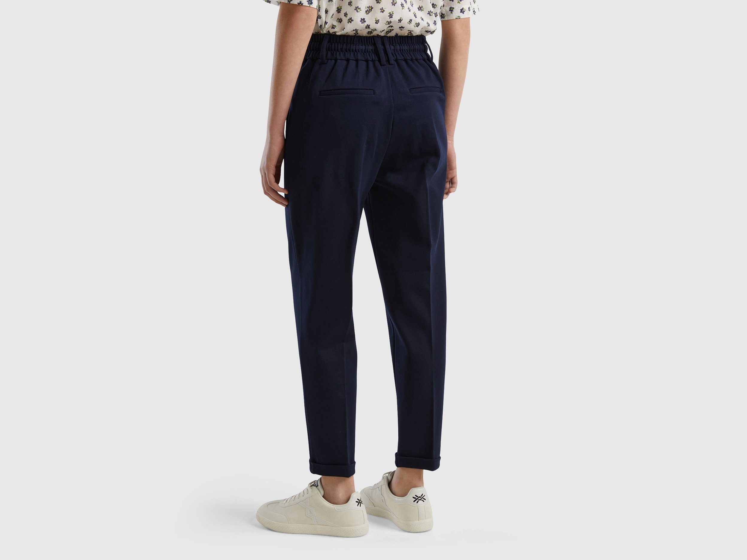 United Colors of Benetton Jogpants met bindkoord en riemlussen