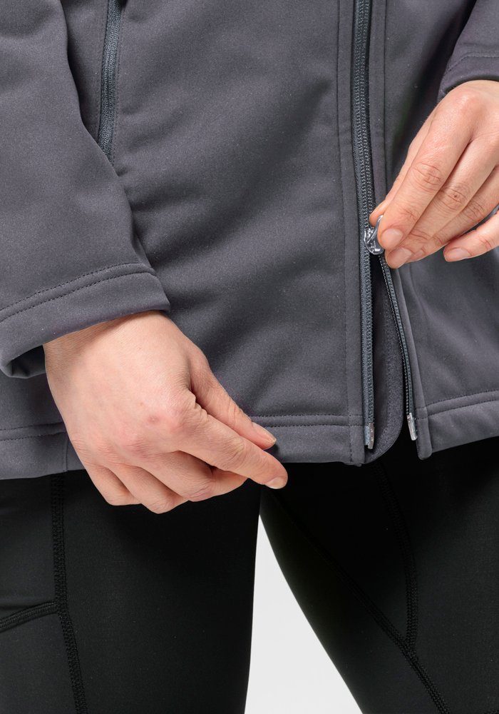 Jack Wolfskin Softshell-jas WINDHAIN COAT W