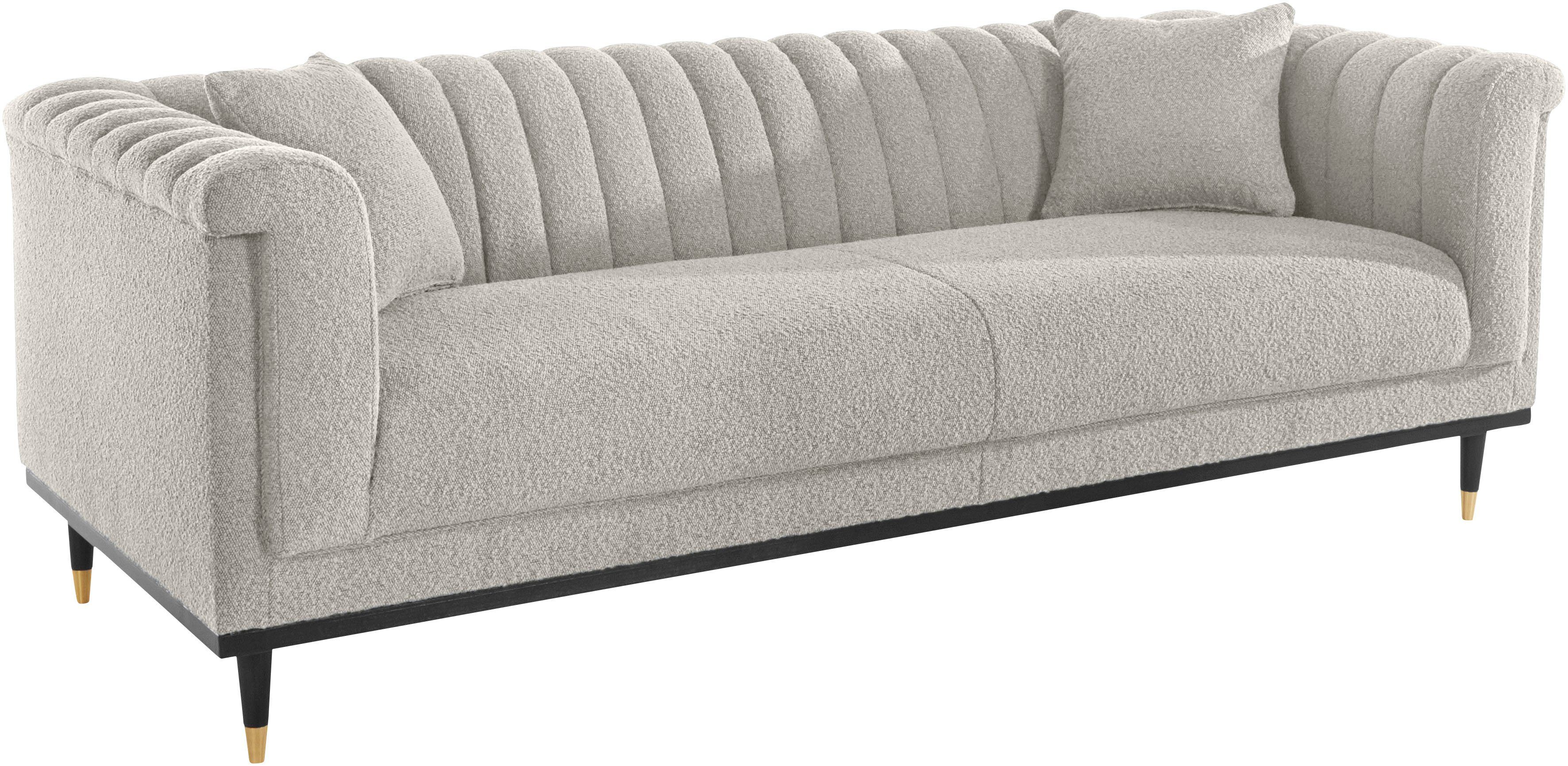 Guido Maria Kretschmer Home&Living 3-zitsbank Chamby New bouclé-structuurbekleding met stiksels bij de leuning