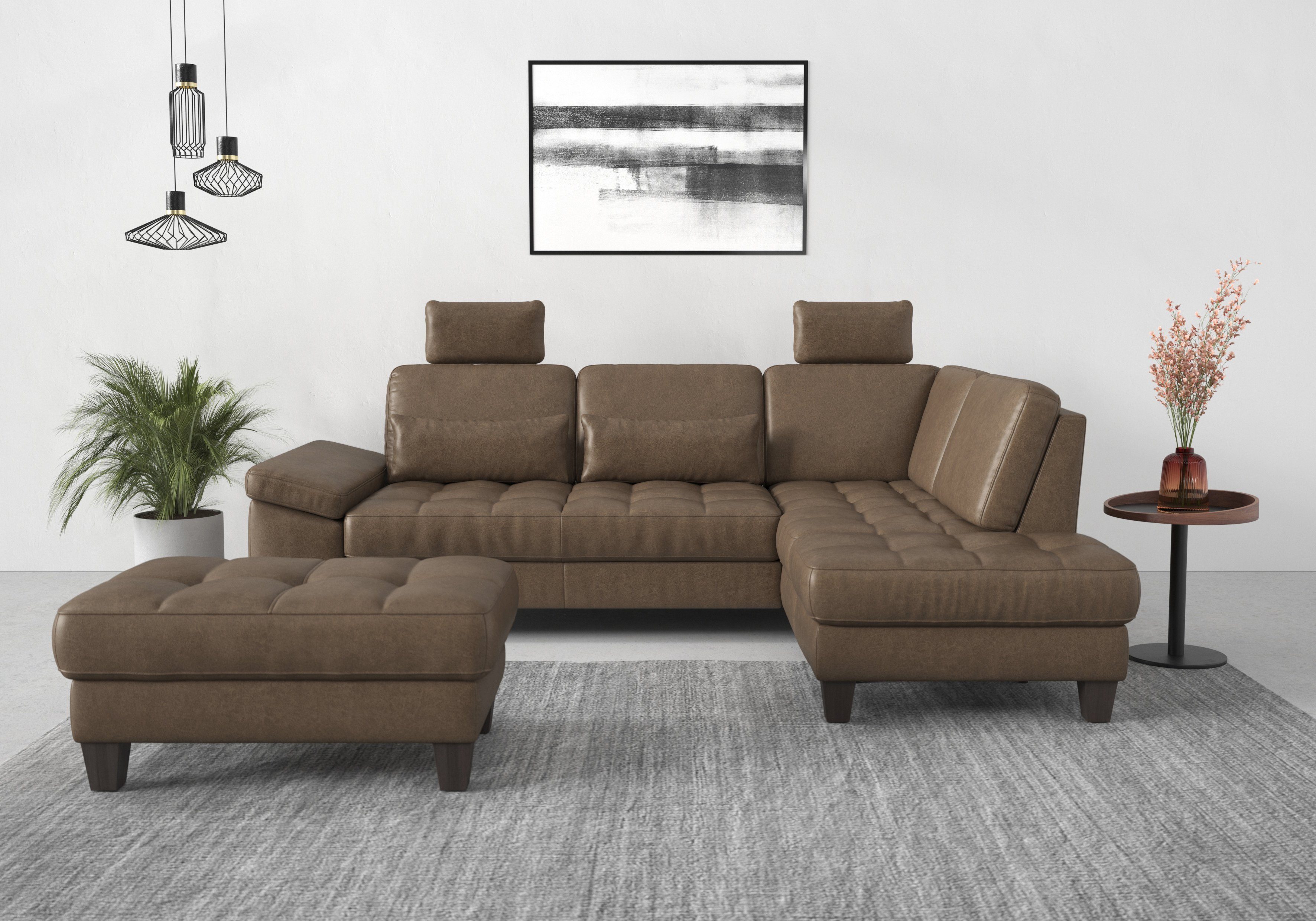 sit&more Hocker met bergruimte Westham naar keuze met/zonder binnenvering