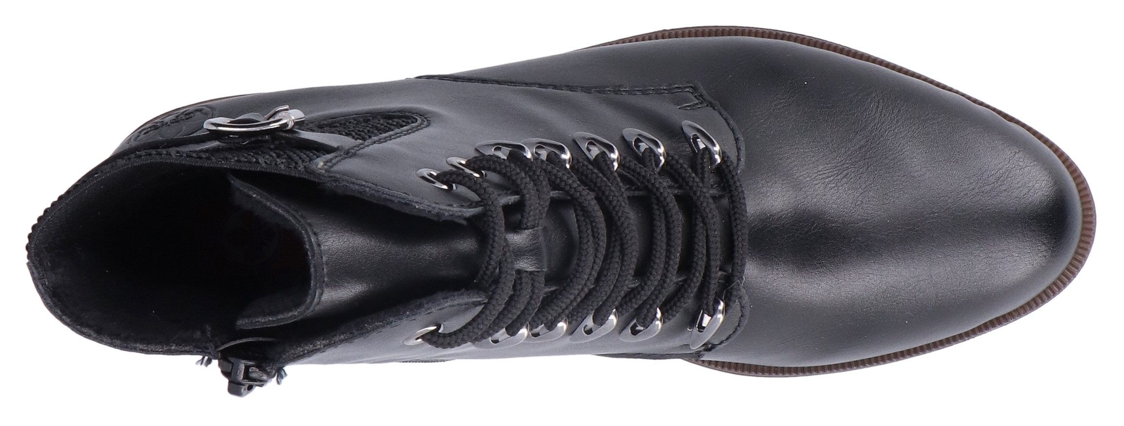 Rieker Veterlaarsjes , veterschoenen, trachtenenkellaars, blokhak, binnenrits