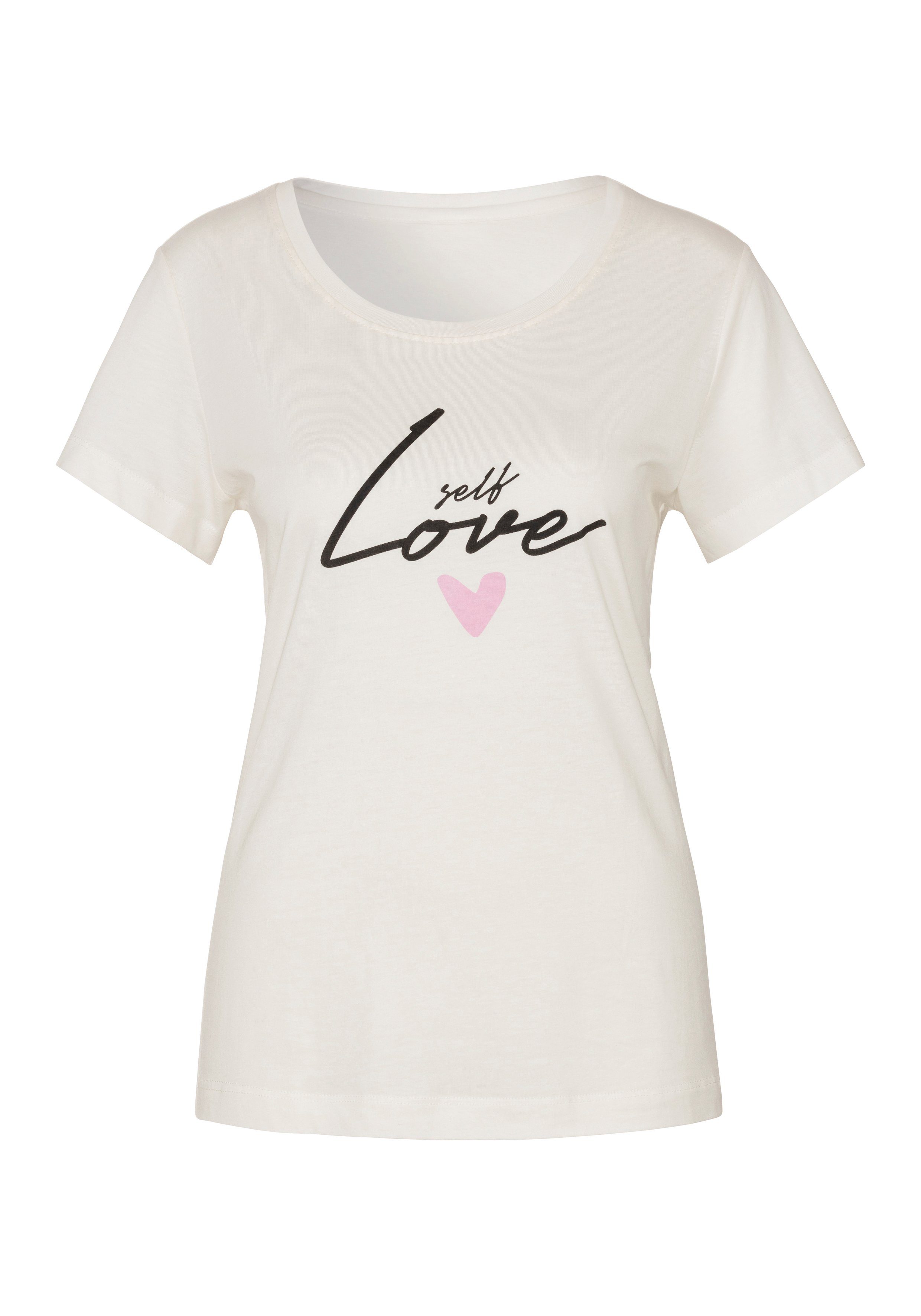 s.Oliver RED LABEL Beachwear Pyjama met hartjesprint (2-delig)