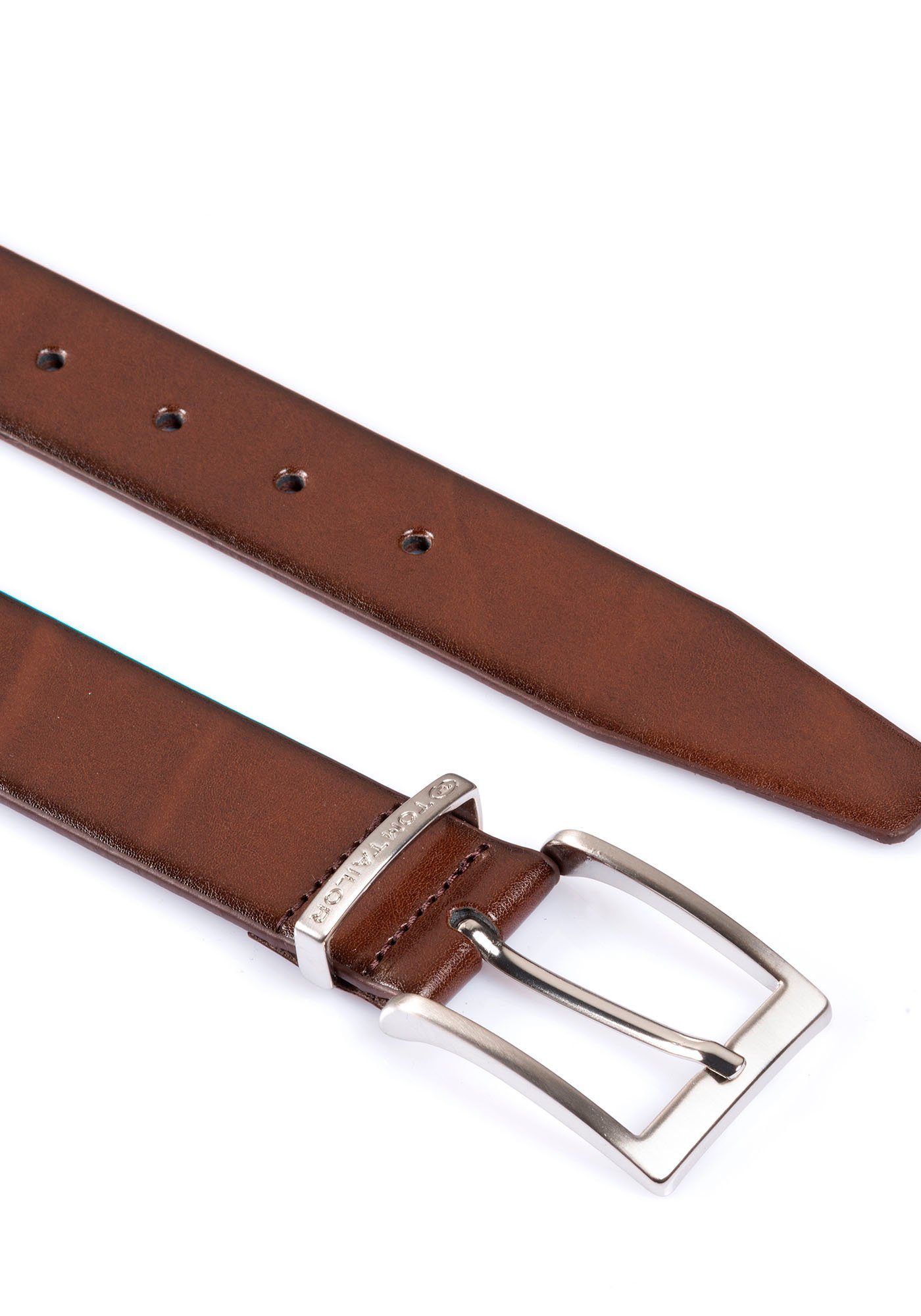 Tom Tailor Leren riem TTBILL 3.5 cm brede herenriem, vrijetijd- en pakriem, tot maat 120