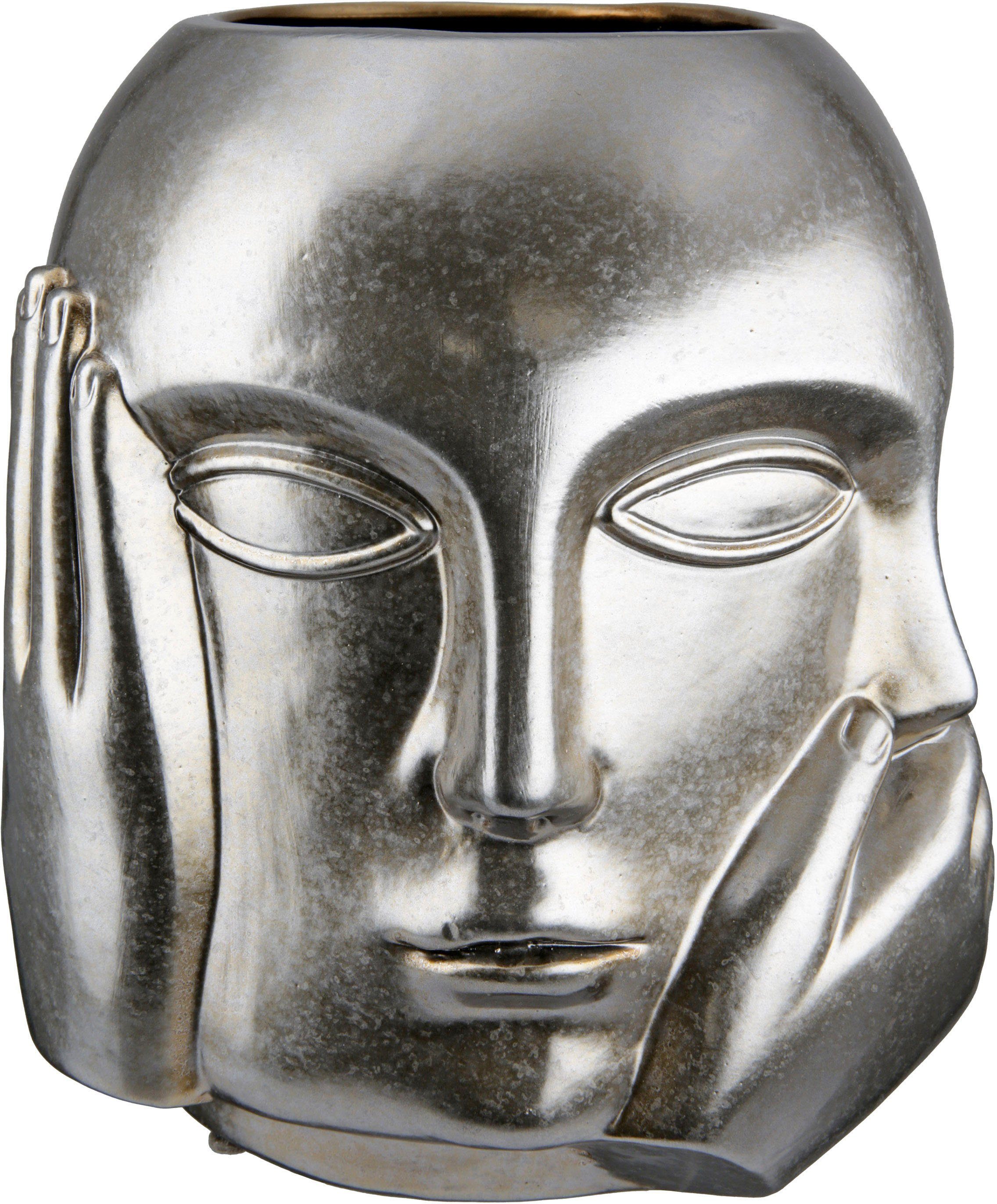 Casablanca by Gilde Tafelvaas Ponto, niets zien, horen, spreken, hoogte ca. 23 cm (1 stuk)