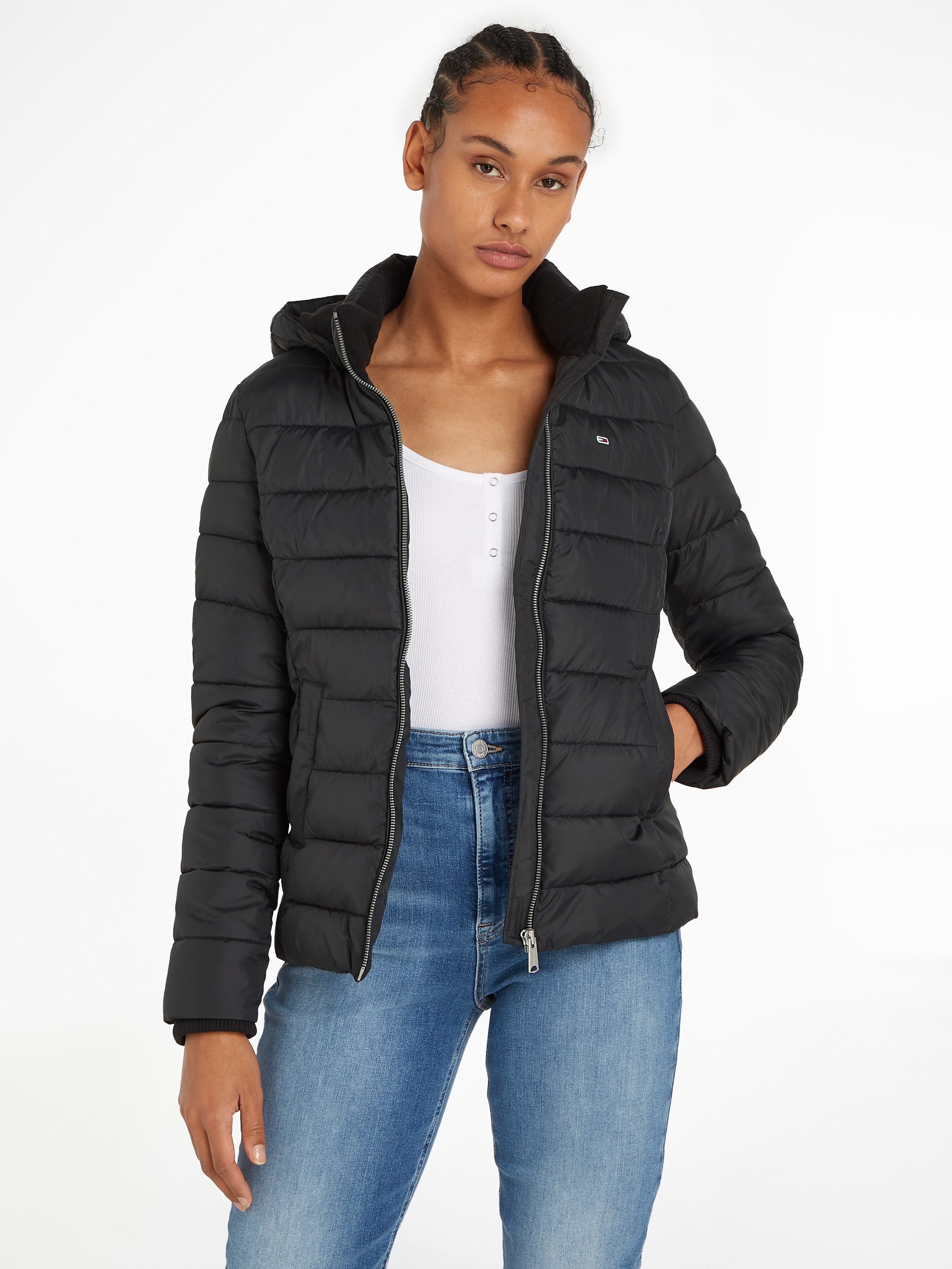 TOMMY JEANS Gewatteerde jas TJW BASIC HOODED JACKET