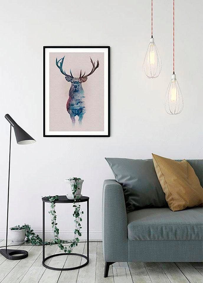 Komar Wanddecoratie Animals forest Deer Wanddecoratie - zonder lijst (1 stuk)