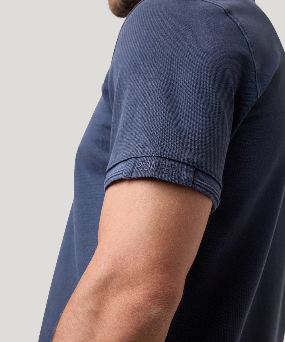 Pioneer Authentic Jeans Poloshirt met geborduurd logo