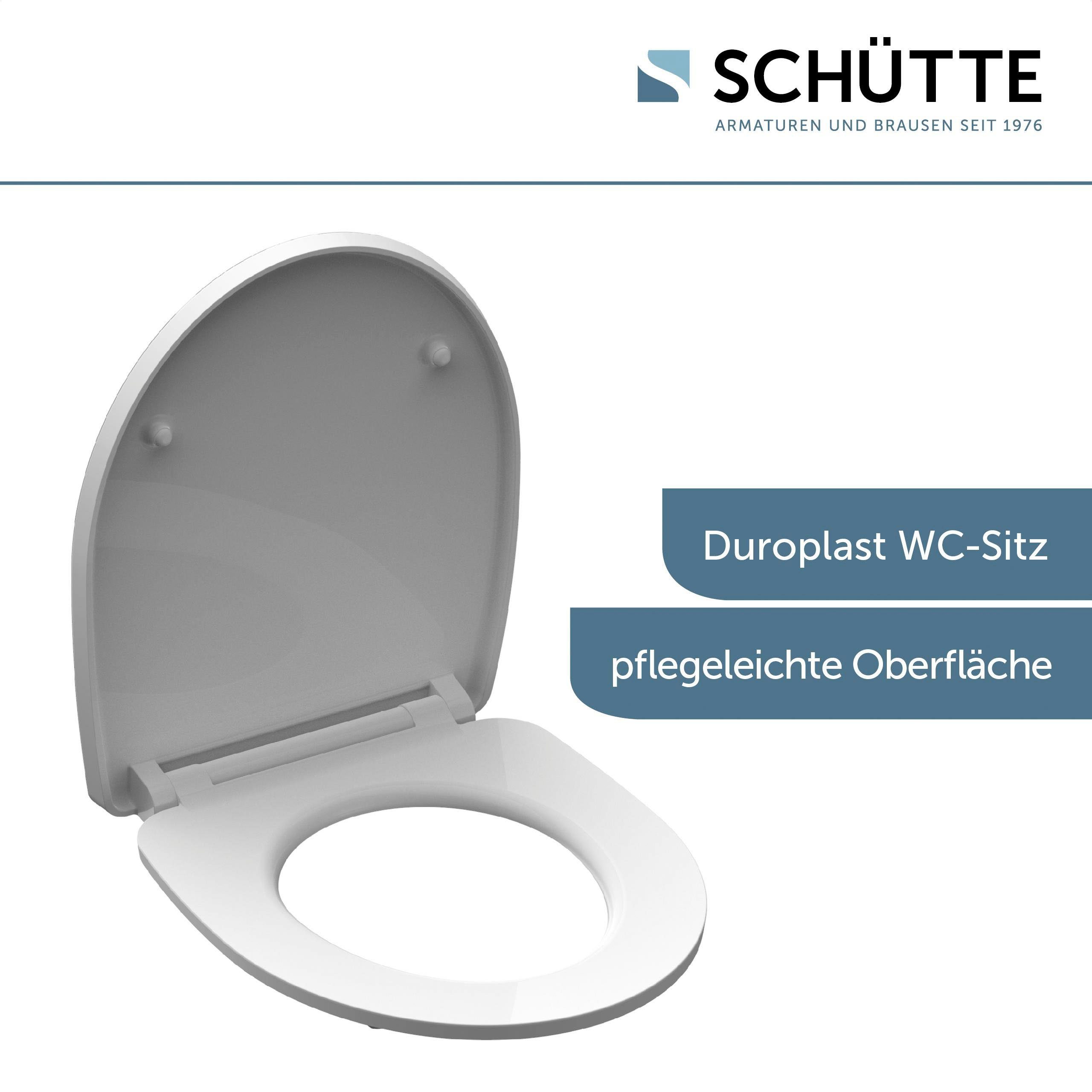 Schütte Toiletzitting Crazy Skull Duroplast,met softclosemechanisme en snelsluiting, High gloss