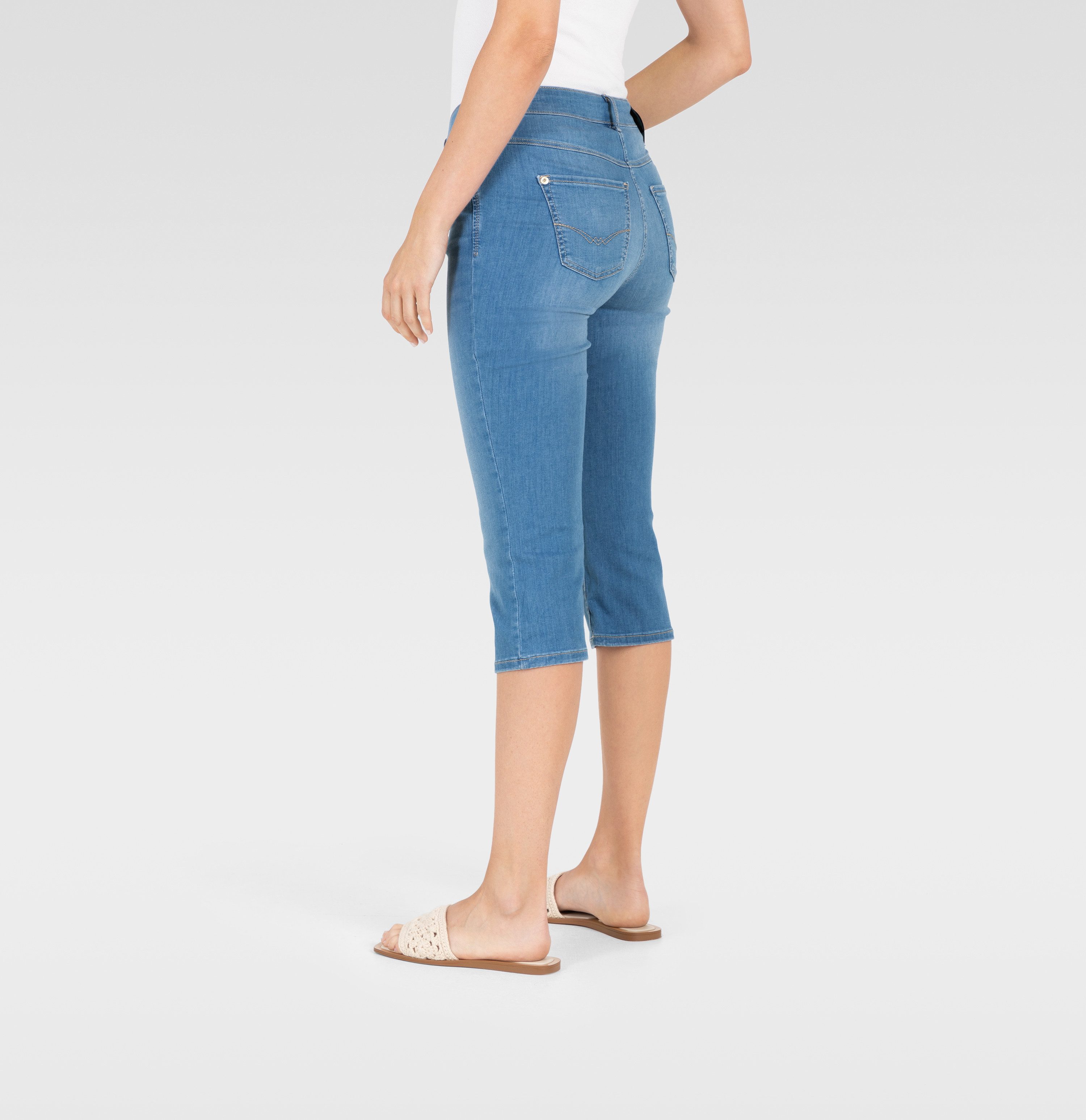 MAC Capri jeans Dream-Sum Comfortabele pasvorm met omrolbare zoom