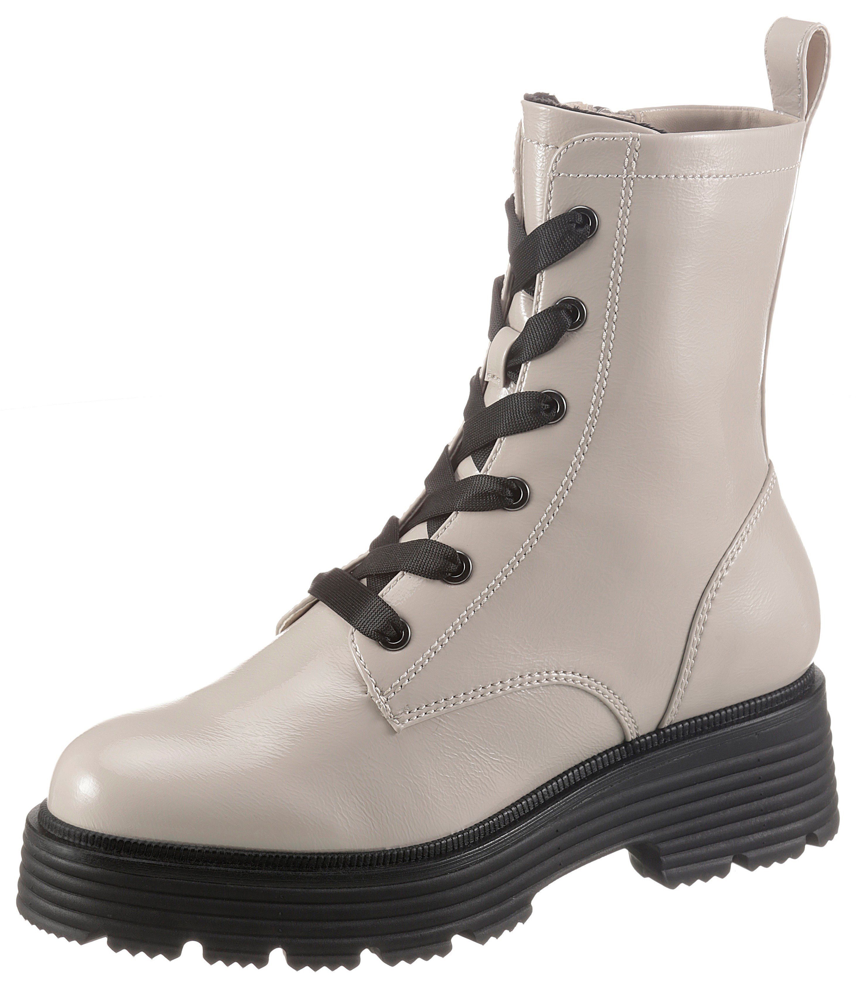 Tamaris Hoge veterschoenen Noema in glanzende look online kopen | OTTO
