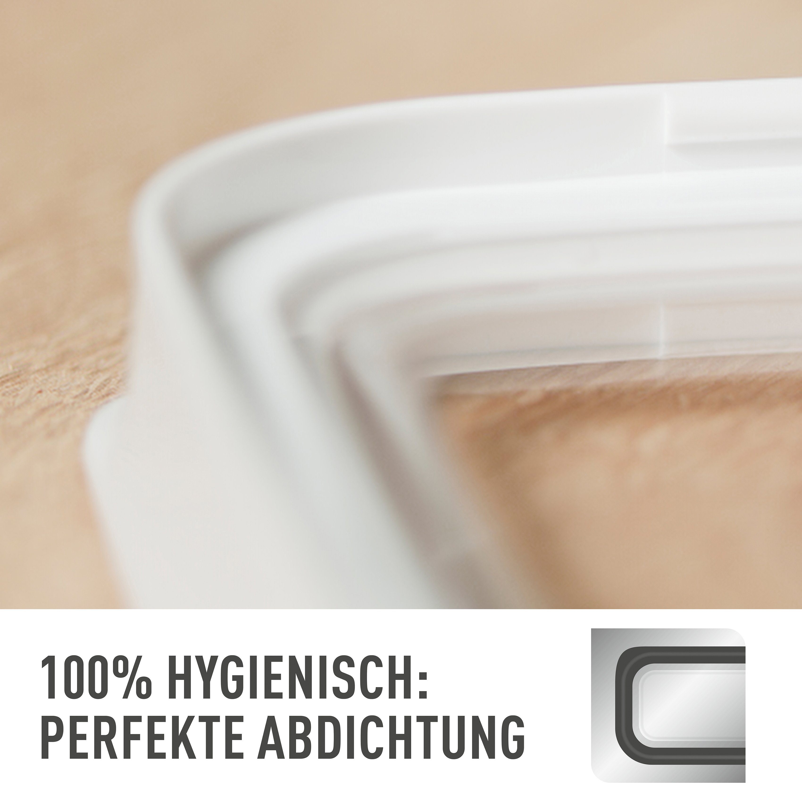 Emsa Voorraadbus OPTIMA rechthoekig, veilig, hygiënisch, onschadelijk, ruimte-efficiënt (1-delig)