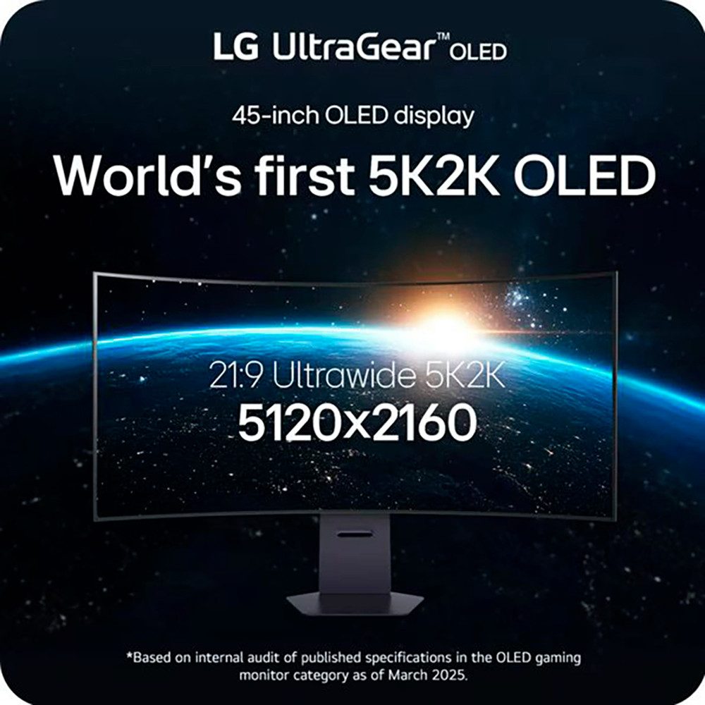 LG Curved OLED-gamemonitor 45GX950A, 113 cm / 45", 5K2K