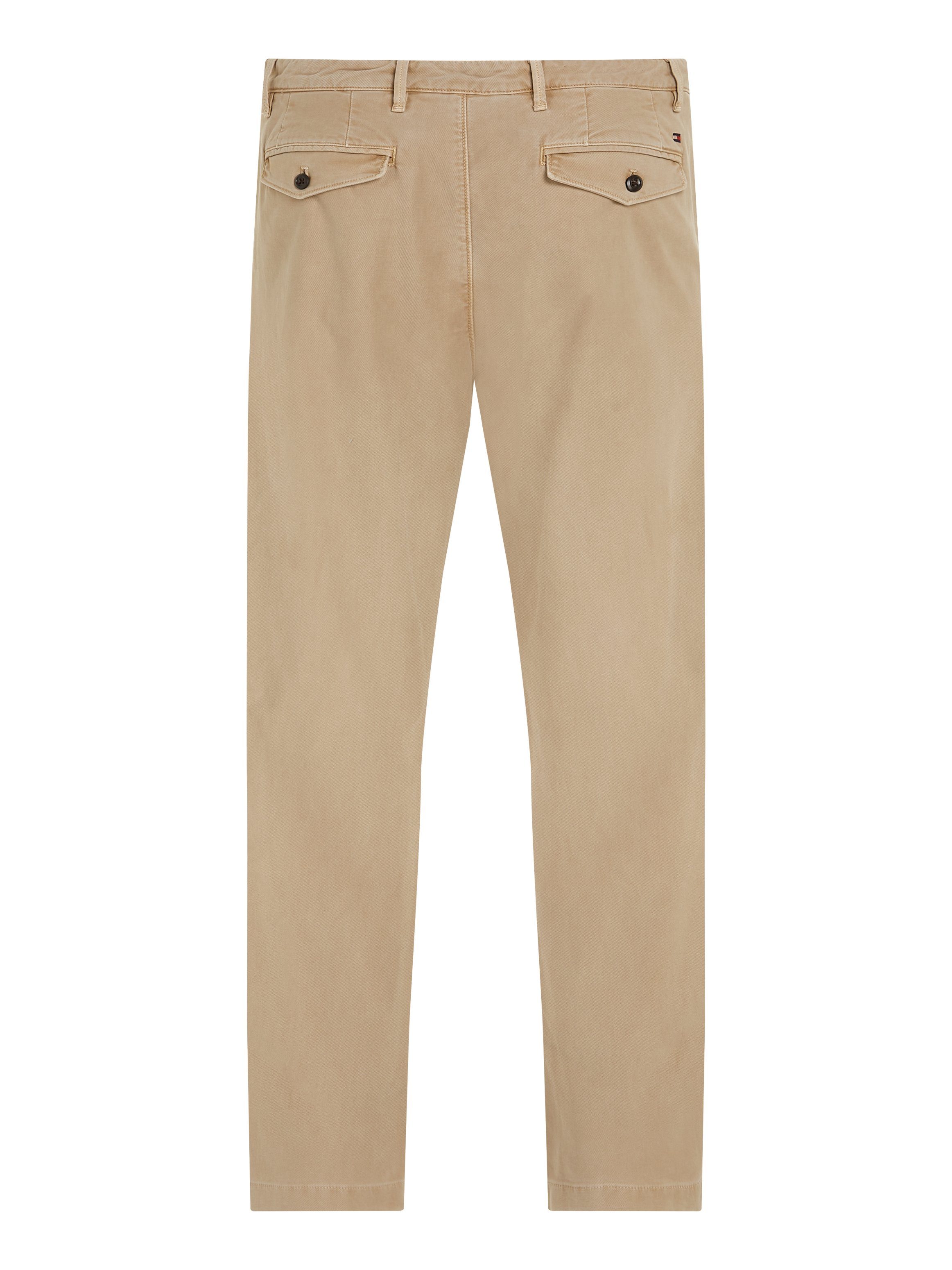 Tommy Hilfiger Chino CHELSEA GABARDINE GMD met logo borduursel op de achterzak