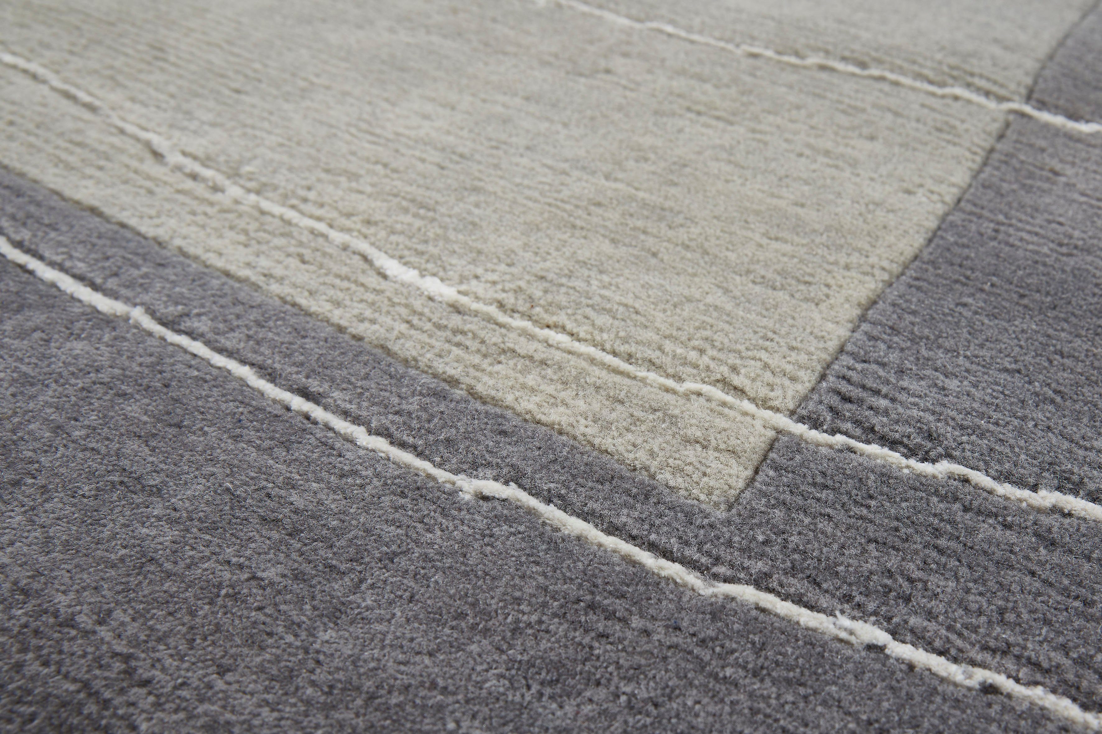 LUXOR living Wollen kleed LINEO Nepal tapijt, 100% wol, handgeknoopt, met bies