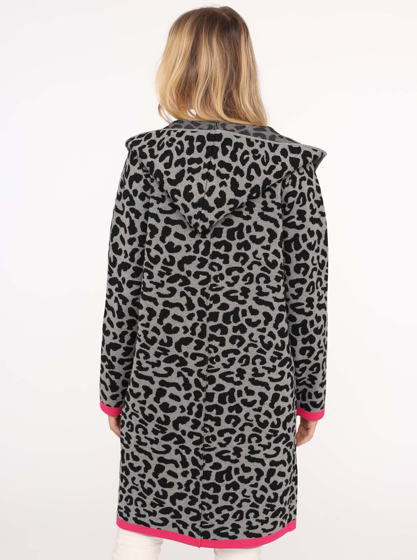 Zwillingsherz Vest Leo Neon Kante met animalmotief