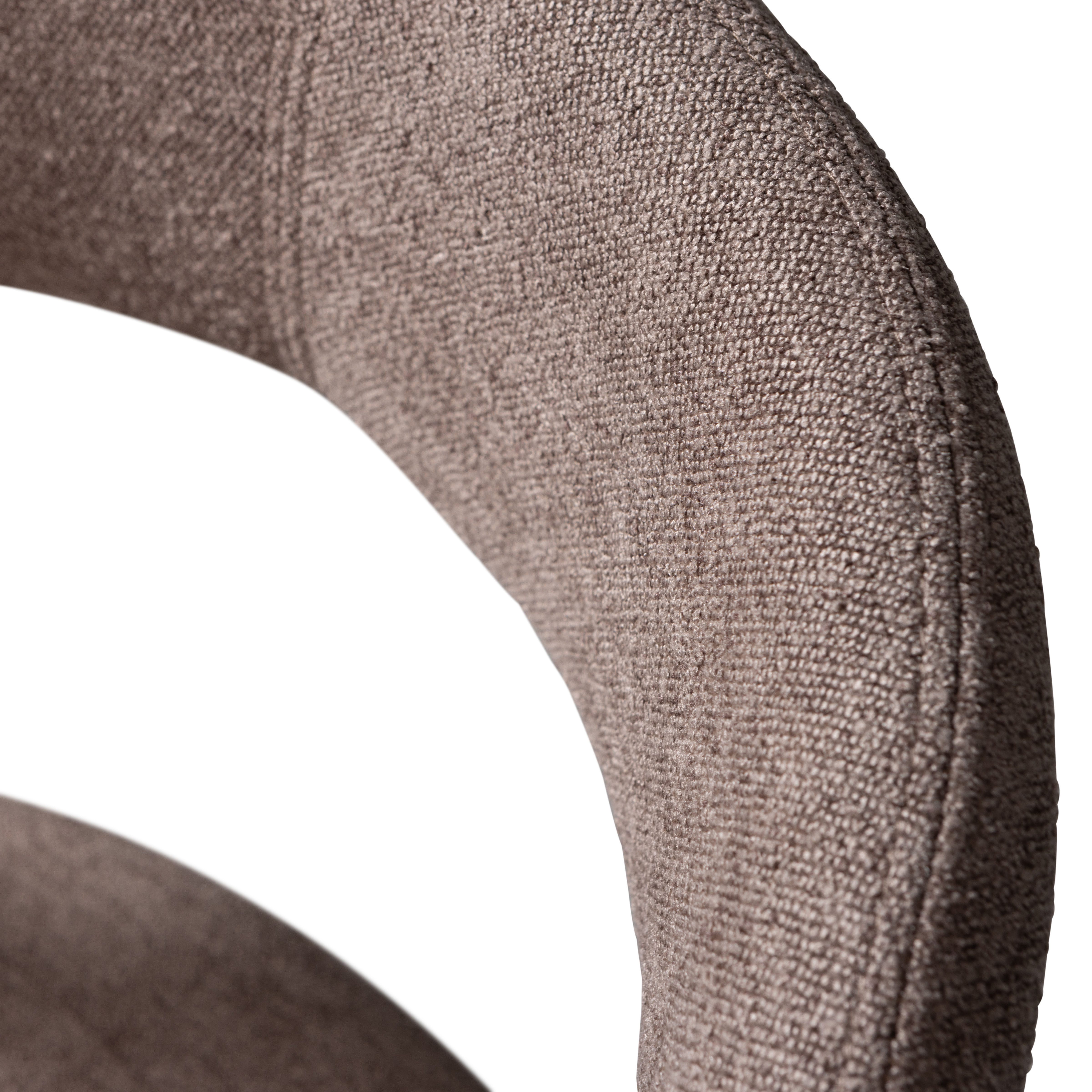WOOOD Eetkamerstoel Noble volledig met stof bekleed, hoogte 76 cm x breedte 51 cm (set, 2 stuks)