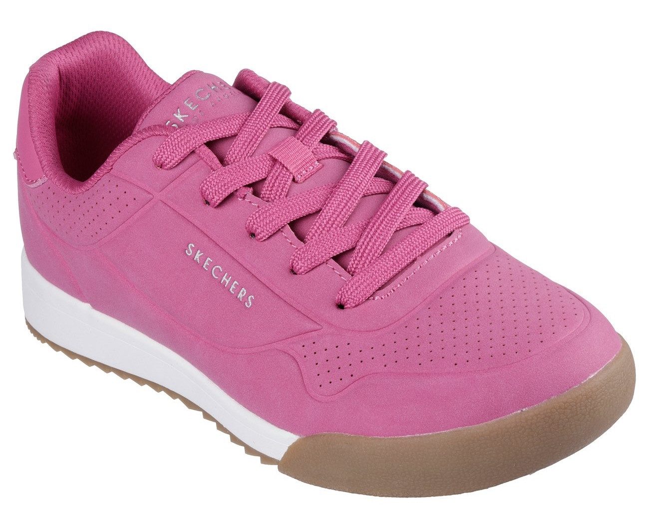 Skechers Sneakers ZINGER-THE ARWEN , retro sneaker, veterschoen met memory foam dames schoenen maat 35 paars