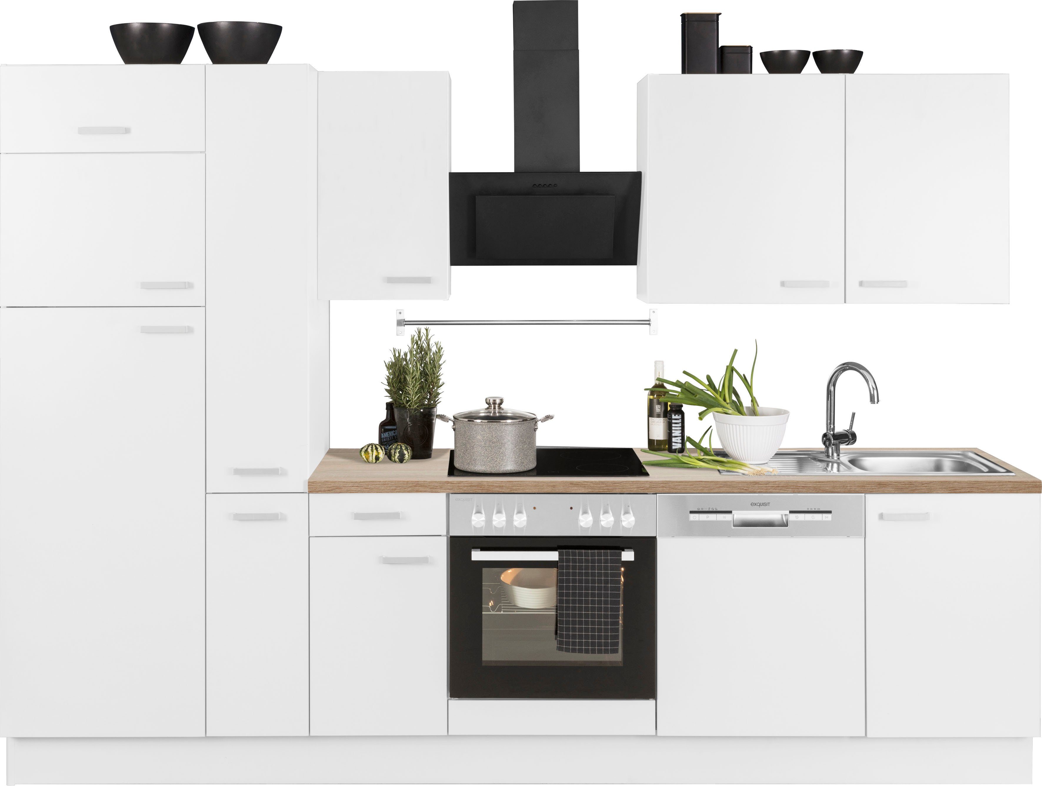 OPTIFIT Keukenblok Parma zonder elektrische apparaten, breedte 300 cm