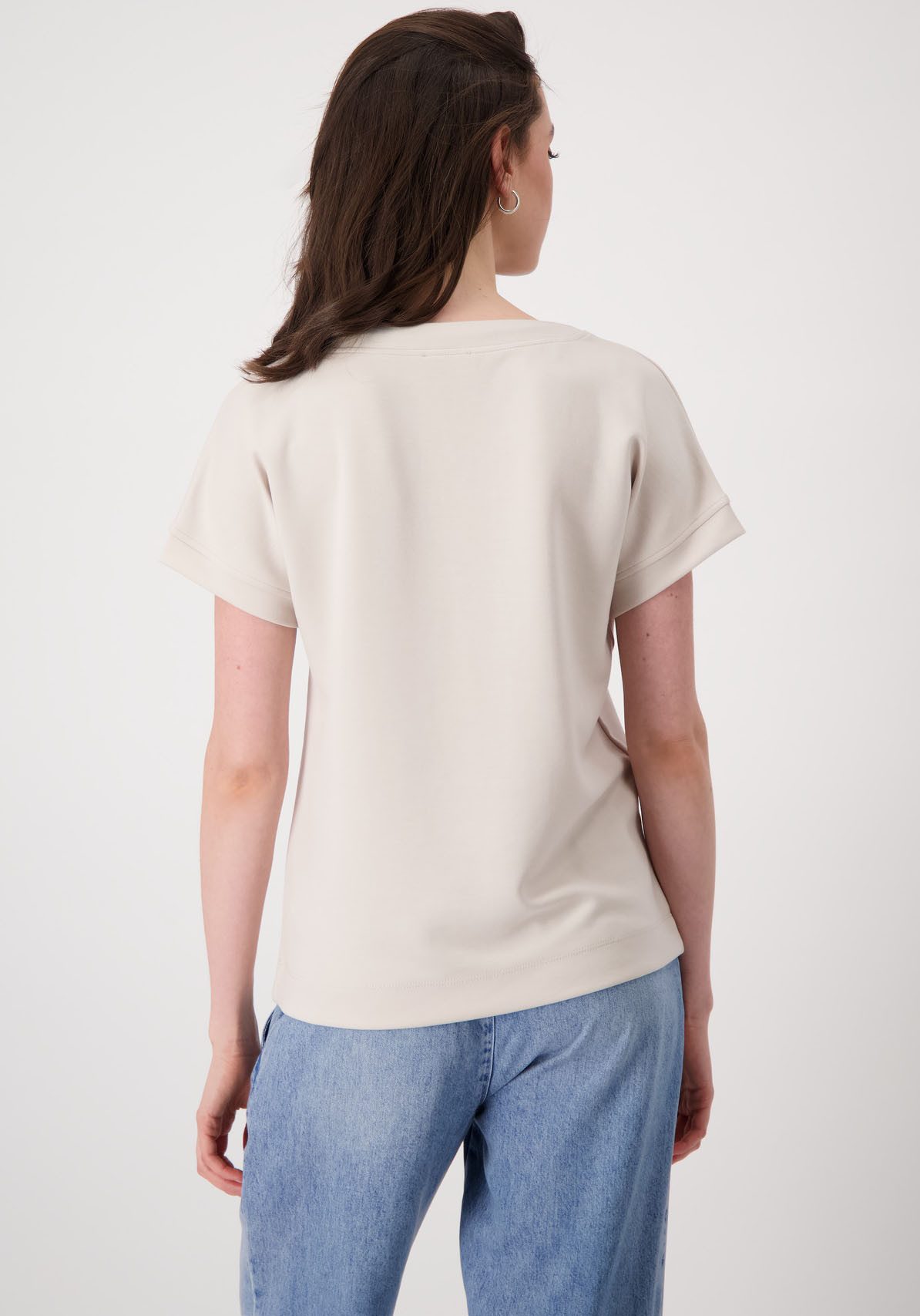 Monari Sweatshirt met koorddoorvoer