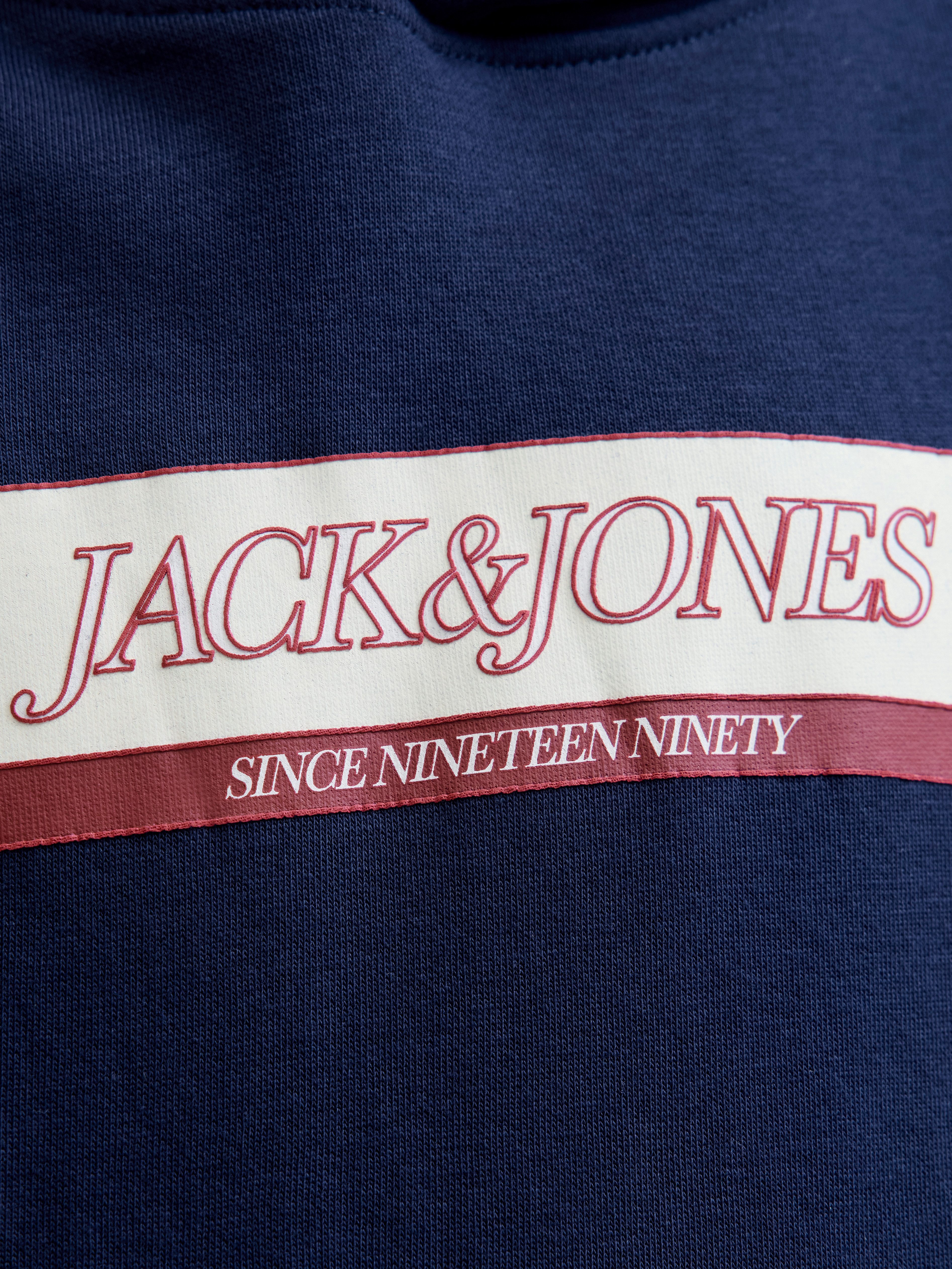 Jack & Jones Junior Hoodie JORINWOOD BLOCK BRANDING SWEAT NOOS JNR