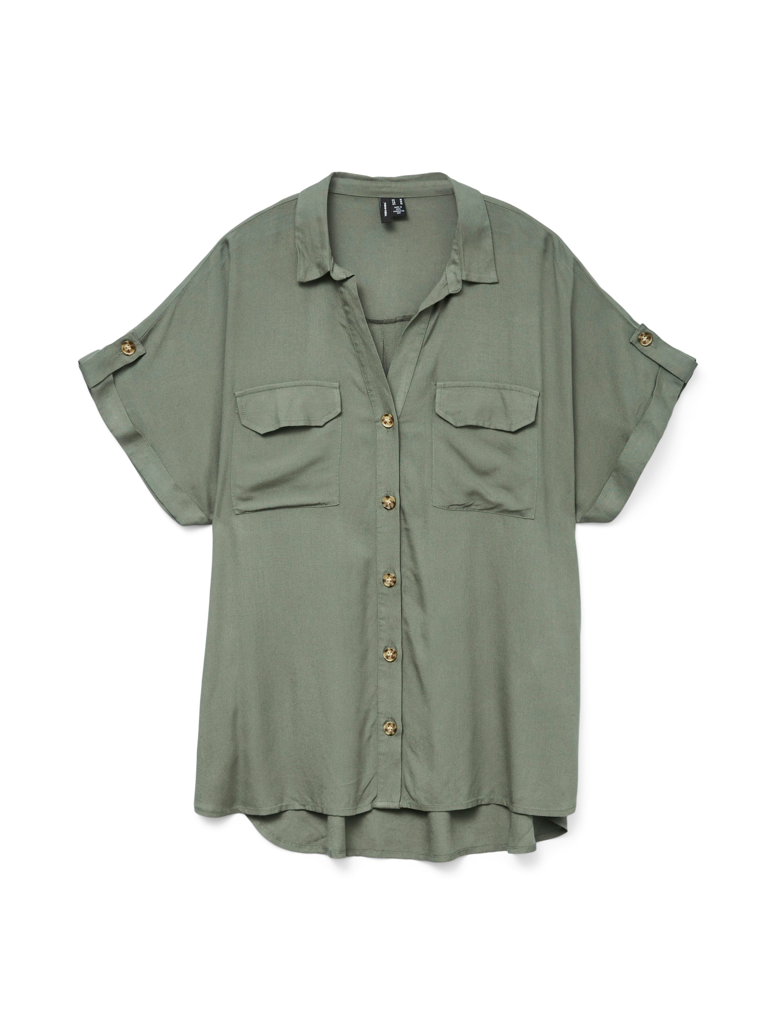 Vero Moda Overhemdblouse VMBUMPY S/S SHIRT WVN GA NOOS