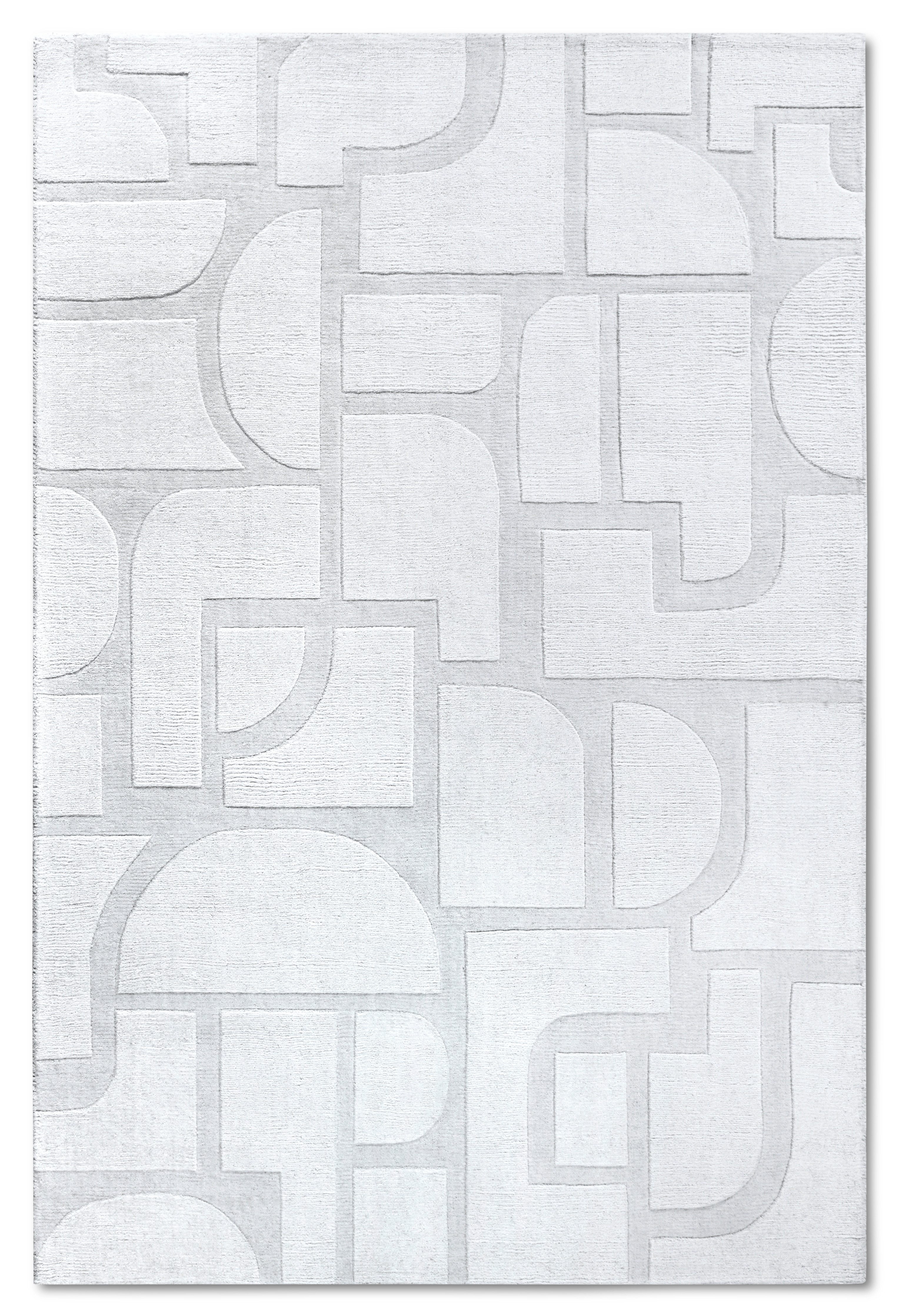 Villeroy & Boch Wollen kleed Alexis Handgeweven, wol, natuur, woonkamer, geometrie, boho, design