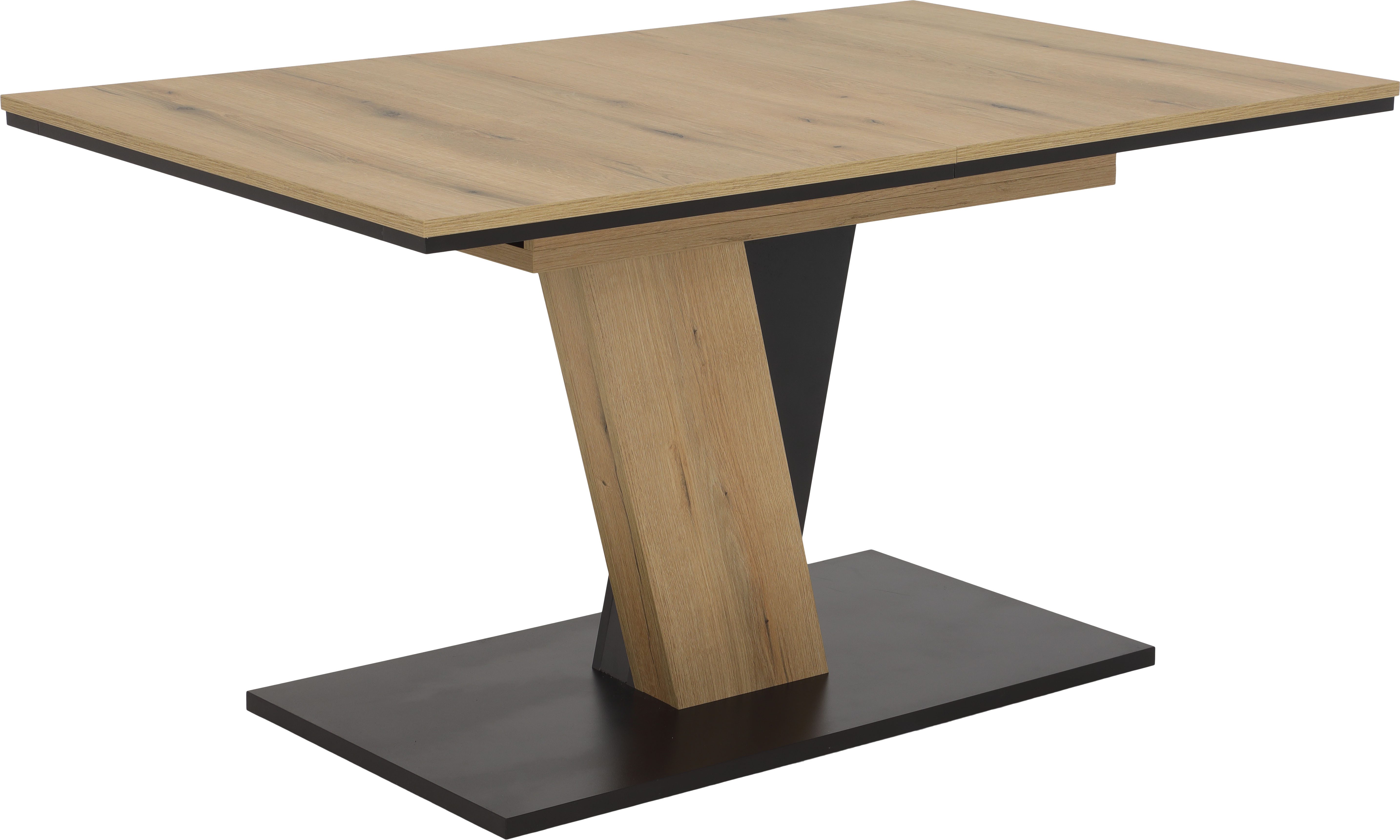 HELA Eethoek EMS tafel 140-180x90 cm uitschuifbaar, eettafel inclusief 4 stoelen (set, 5-delig)