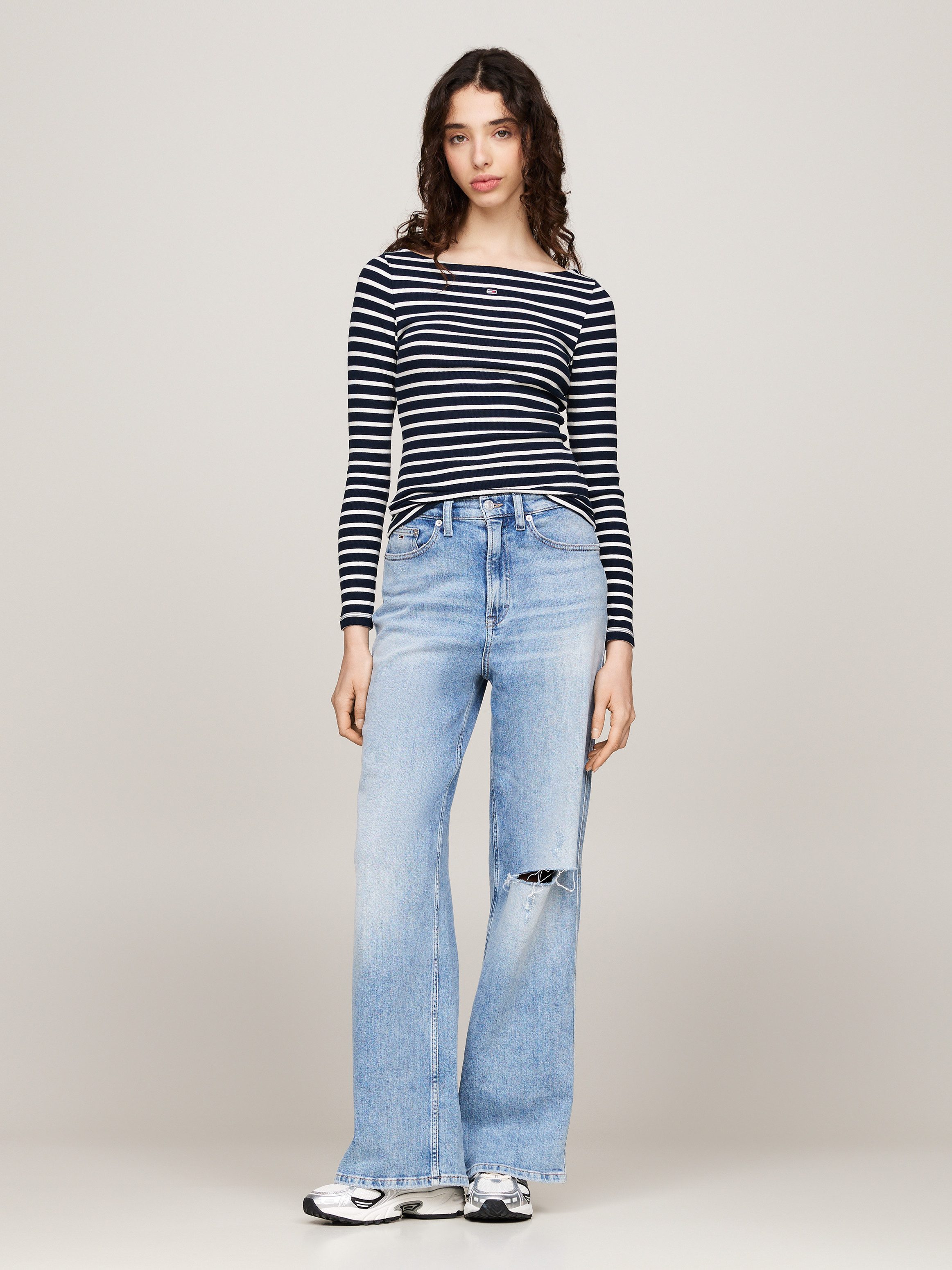 TOMMY JEANS Shirt met lange mouwen TJW BRETON STRIPE LS